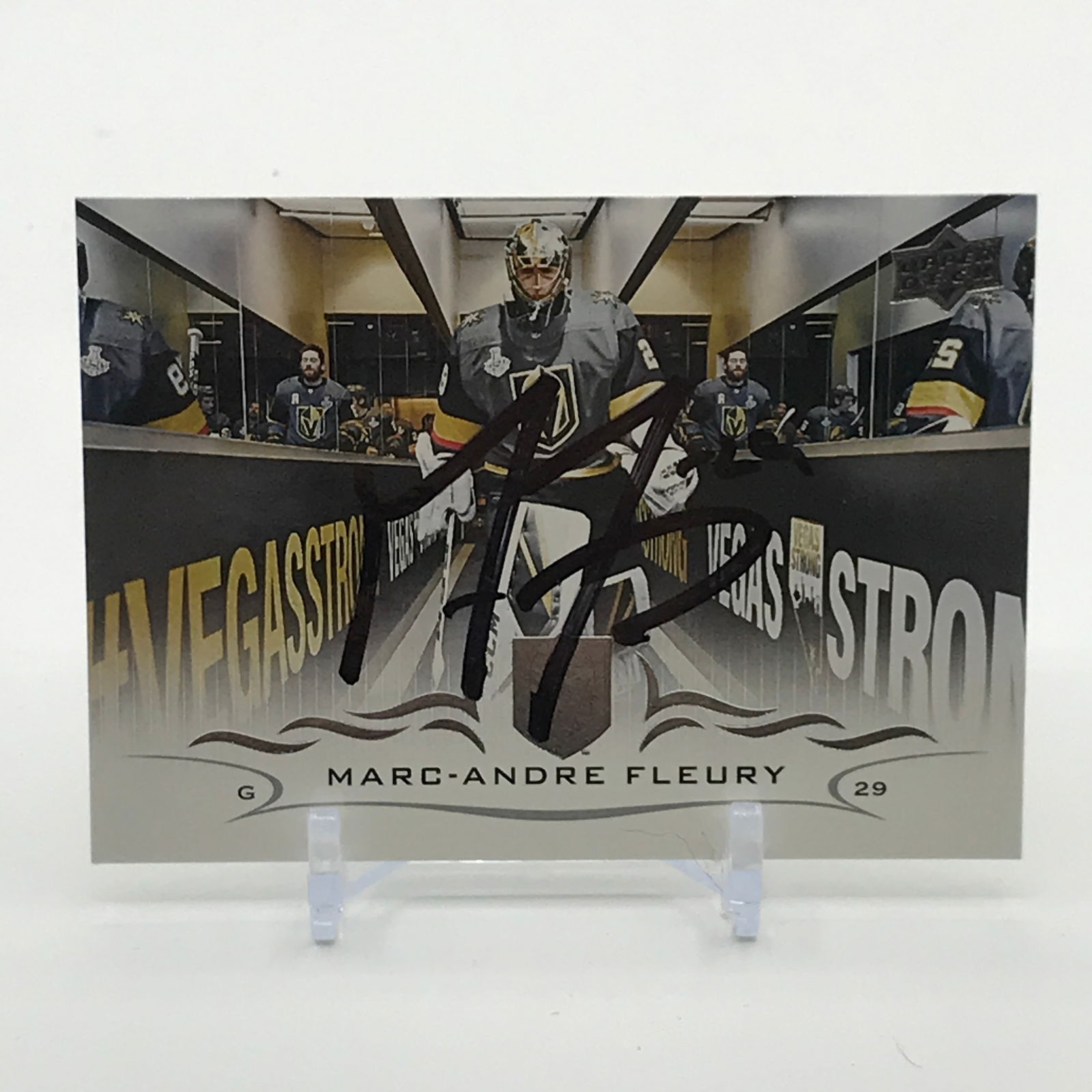 MARC ANDRE FLEURRY SIGNED TRADING CARD: Prices are in Canadian dollars