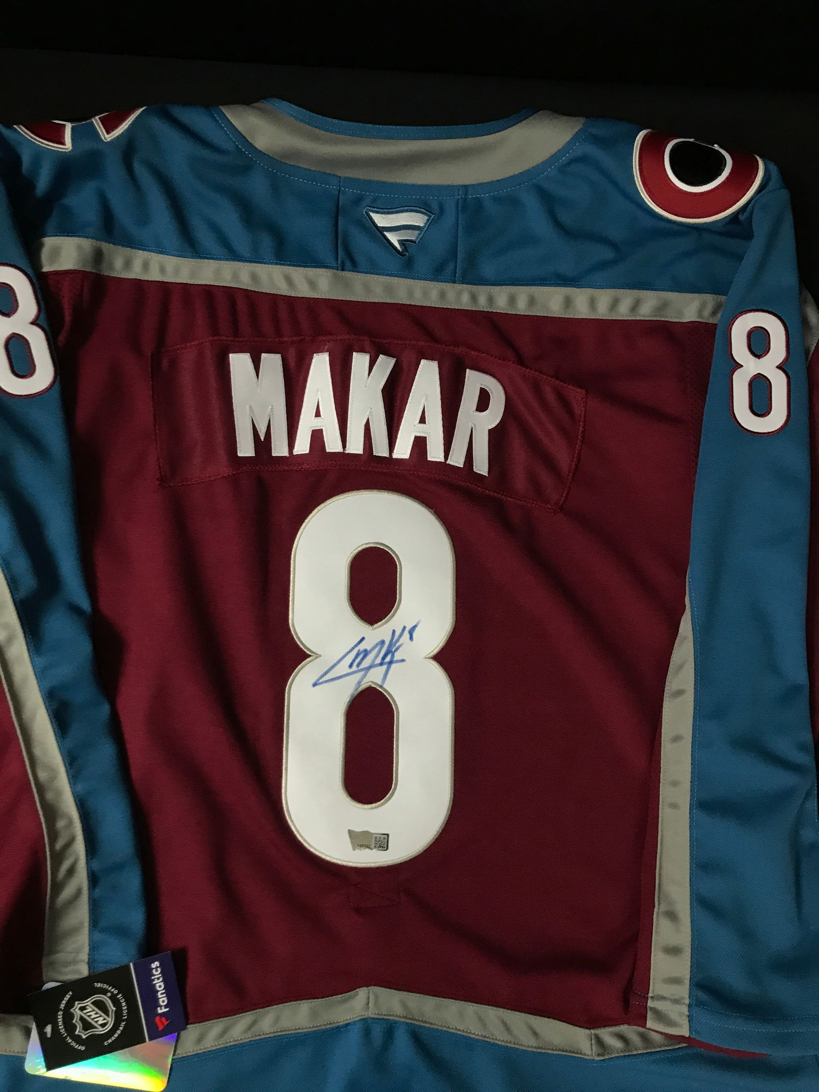 CALE MAKAR SIGNED COLORADO AVALANCHE CUSTOM JERSEY - ACE COA (1 of 3)