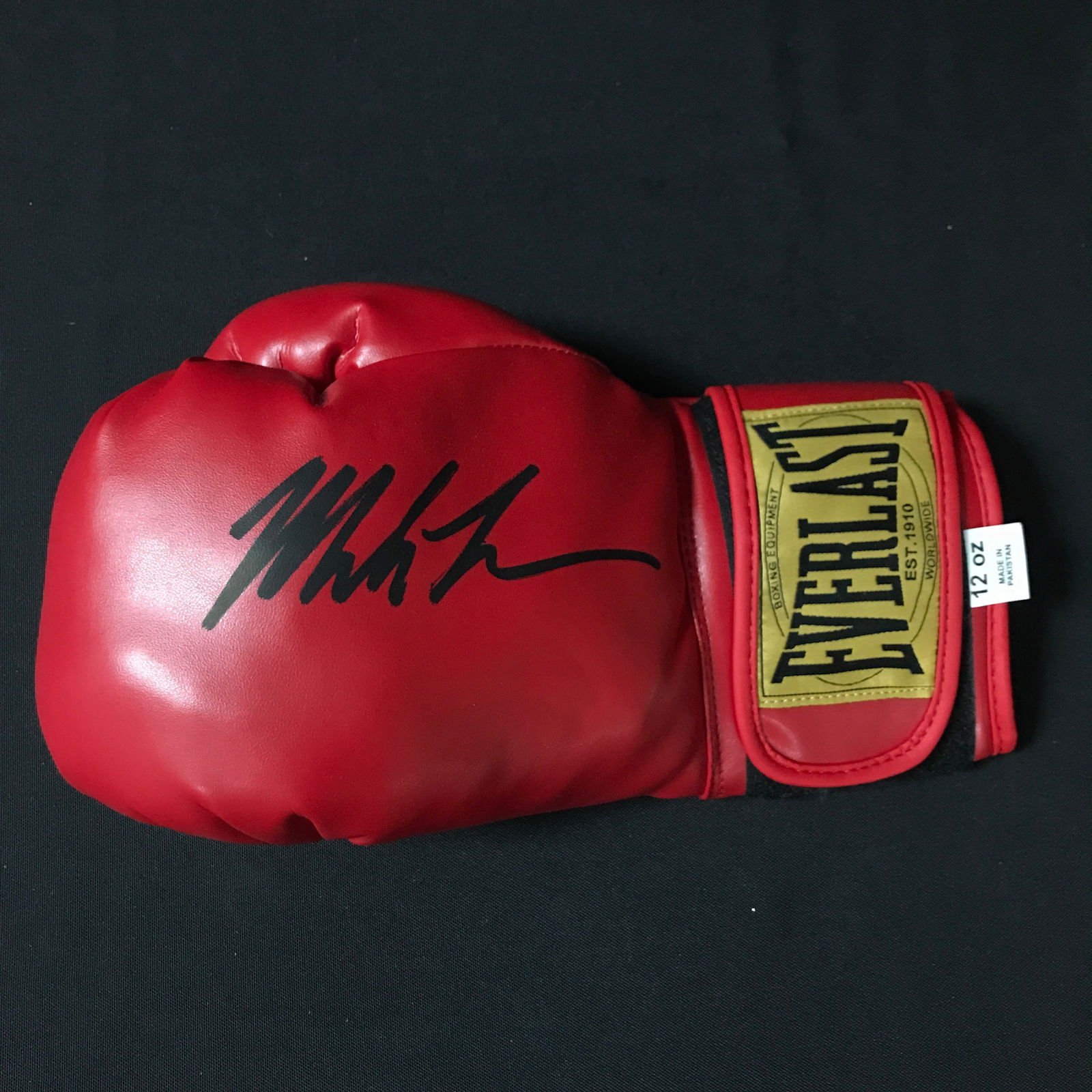 MIKE TYSON SIGNED RED EVERLAST BOXING GLOVE - WWOC COA (1 of 1)