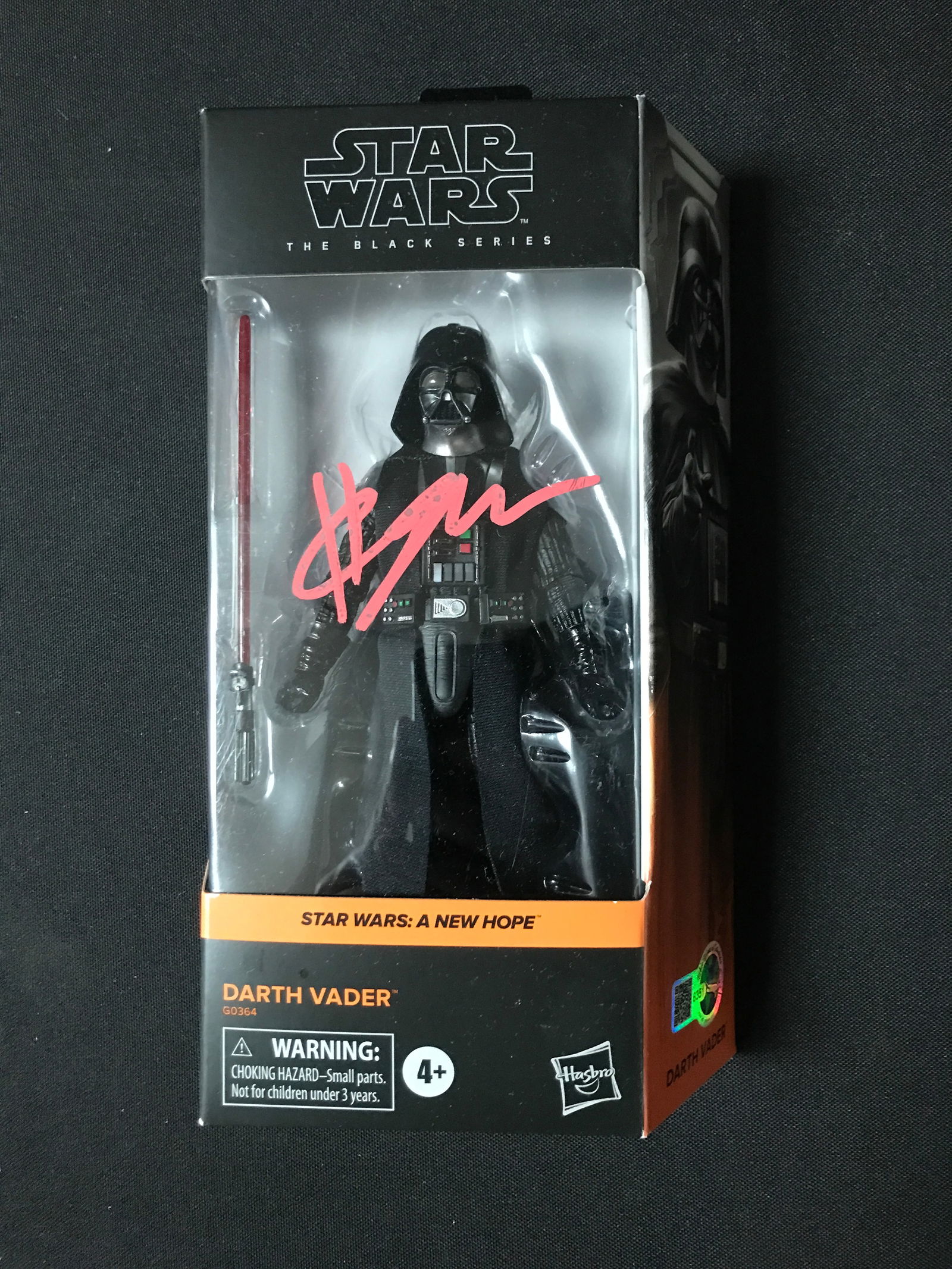 HAYDEN CHRISTENSEN SIGNED DARTH VADER ACTION FIGURE - WWOC COA (1 of 1)
