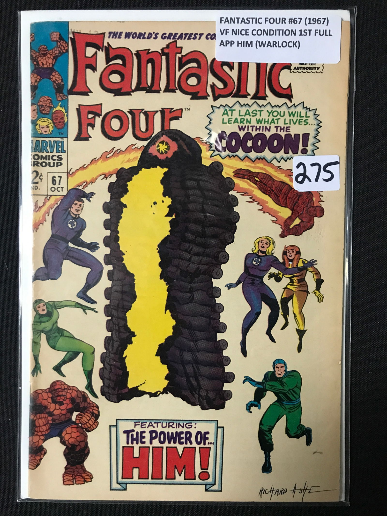 FANTASTIC FOUR #67 (1967) 1ST FULL APPEARANCE HIM (WARLOCK) - MARVEL COMICS (1 of 1)