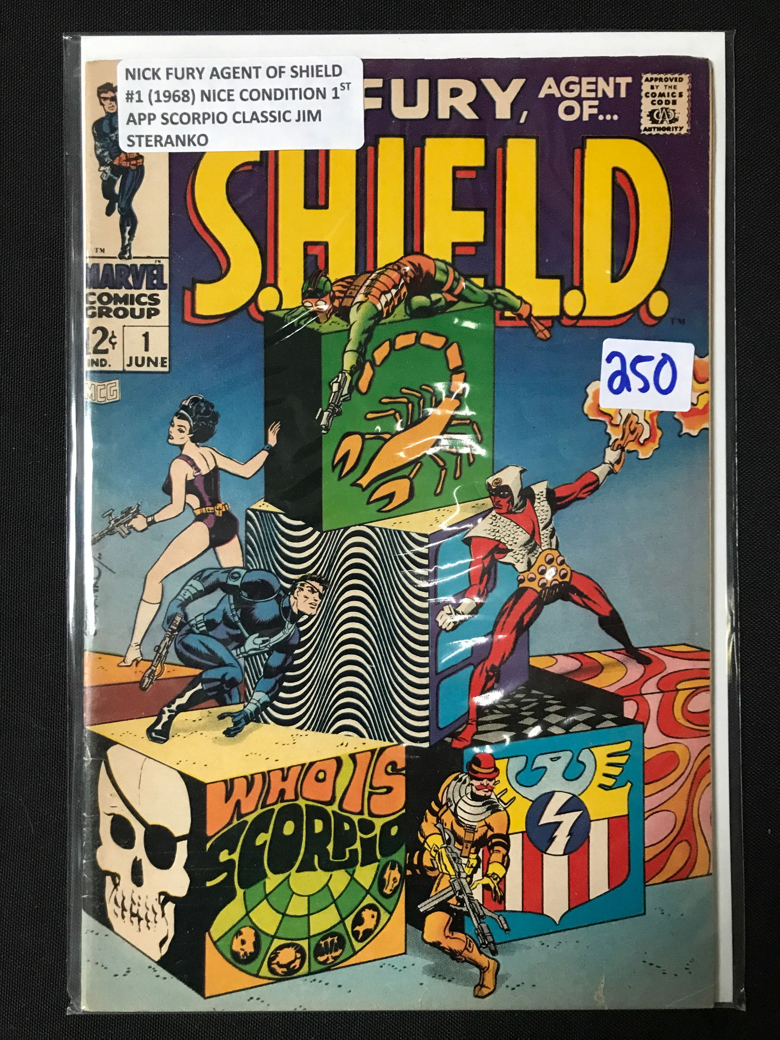 NICK FURY AGENT OF SHIELD #1M (1968) 1ST APP SCORPIO - MARVEL COMICS: Prices are in Canadian dollars