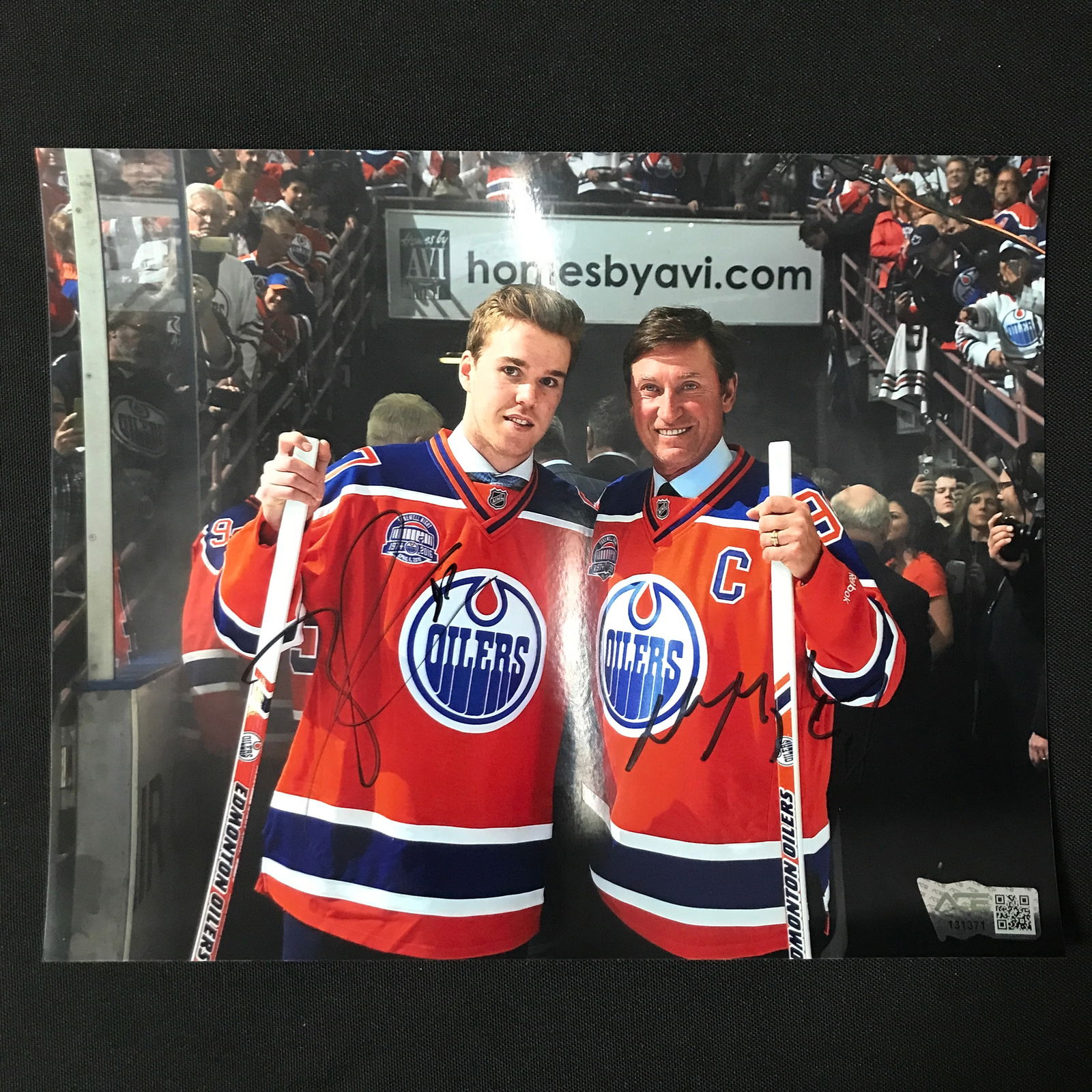 Connor McDavid AND Wayne Gretzky DUAL SIGNED 8X10 - ACE COA (1 of 1)