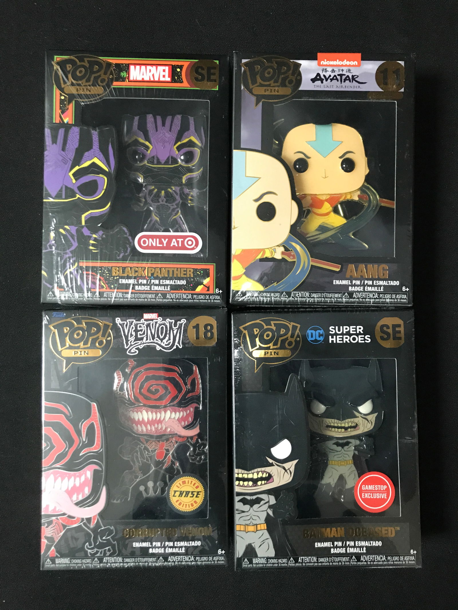LOT OF 4 SEALED FUNKO PINS (1 of 1)