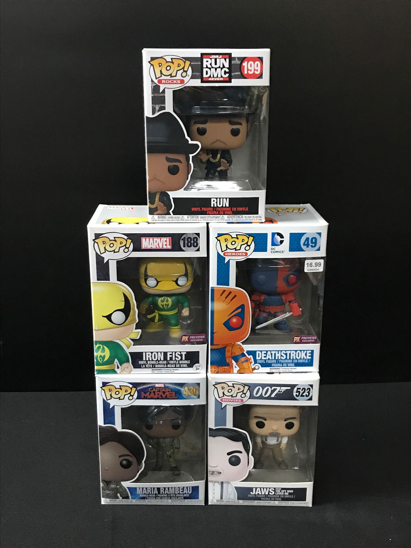 LOT OF 5 FUNKO POPS IN ORIGINAL PACKAGING (1 of 1)