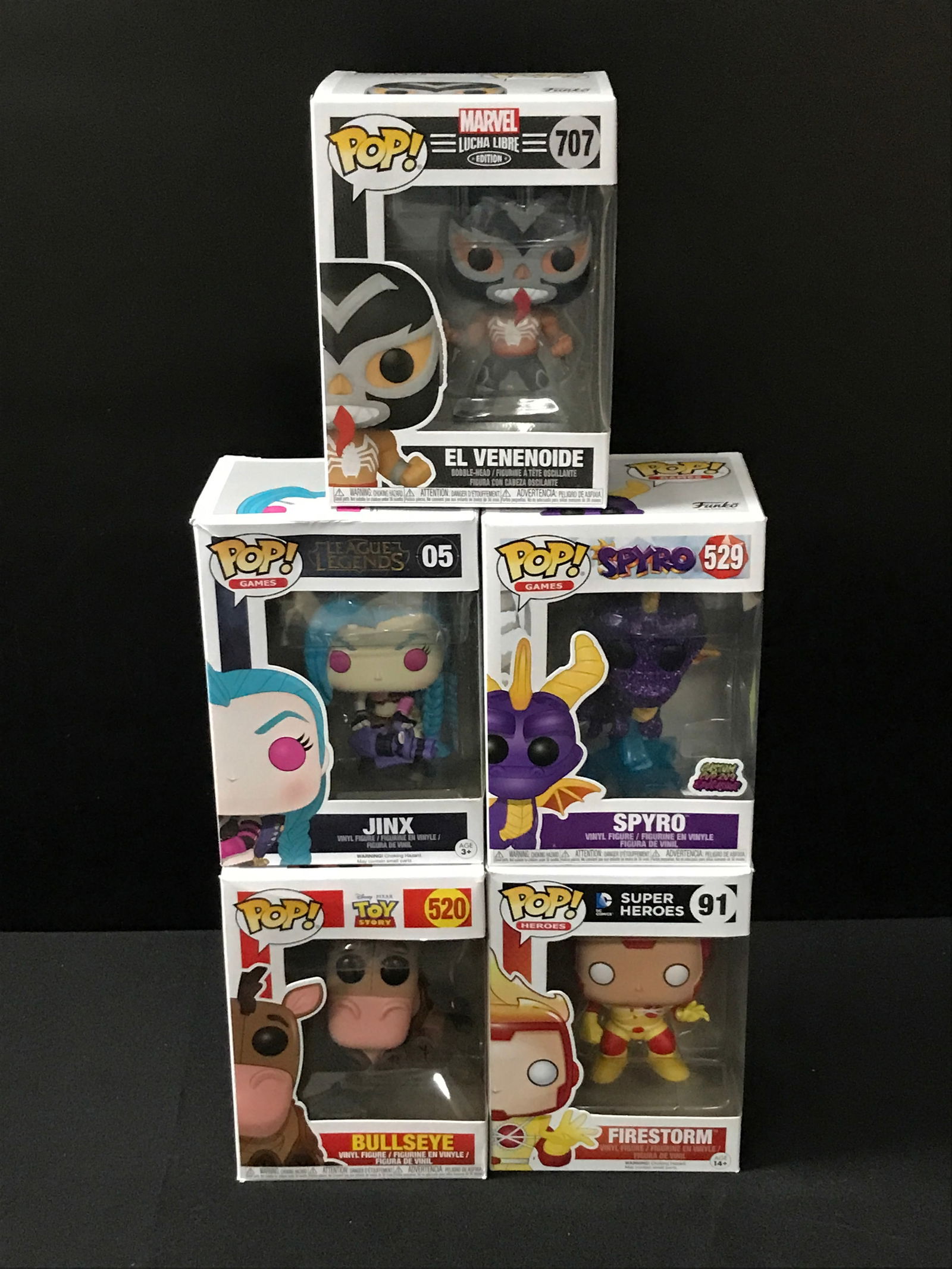 LOT OF 5 FUNKO POPS IN ORIGINAL PACKAGING (1 of 1)