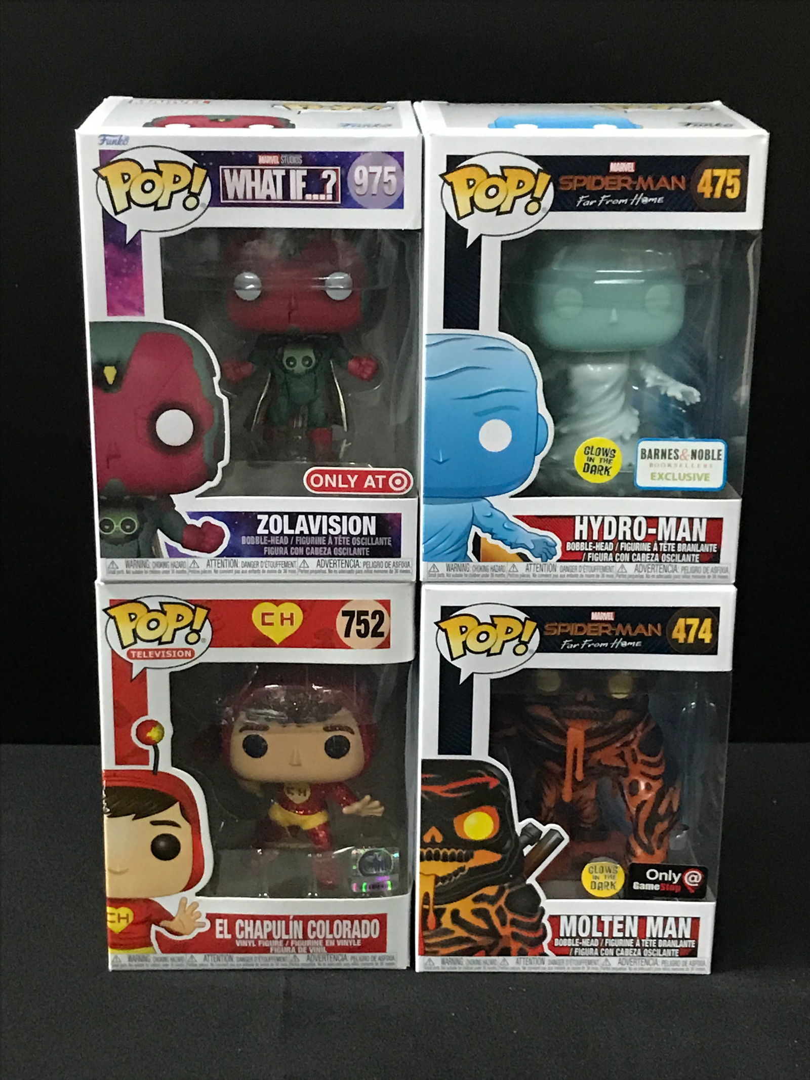 LOT OF 4 FUNKO POPS IN ORIGINAL PACKAGING (1 of 1)