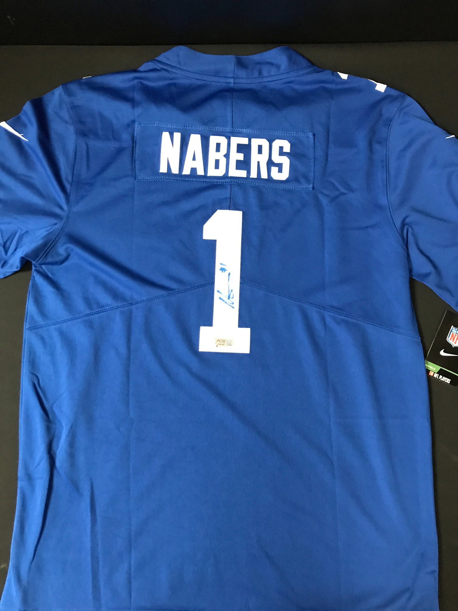 MALIK NABERS SIGNED NEW YORK GIANTS CUSTOM JERSEY - ACE COA: Prices are in Canadian dollars