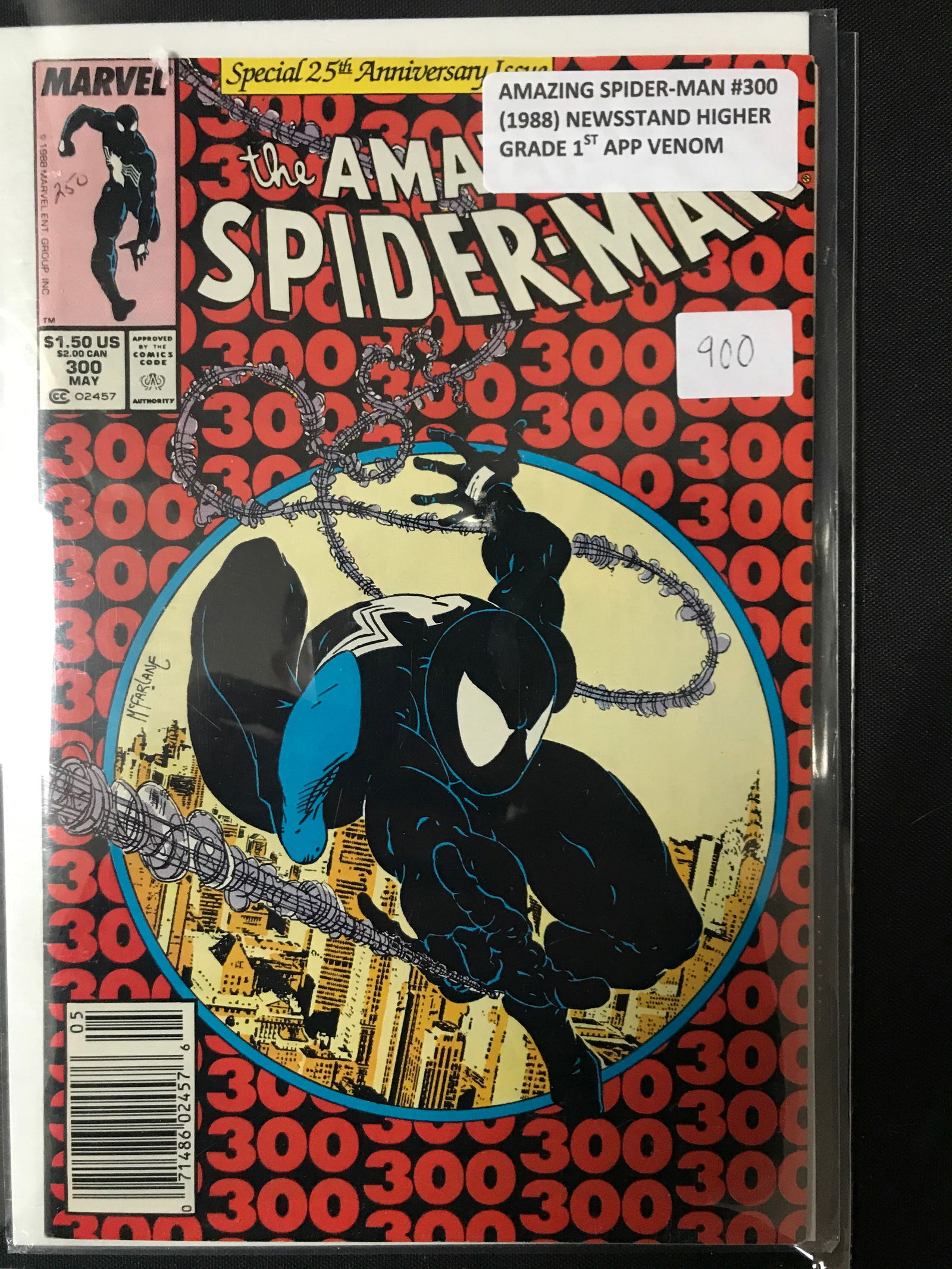 AMAZING SPIDERMAN #300 (1988) NEWSSTAND 1ST VENOM - MARVEL COMICS (1 of 1)