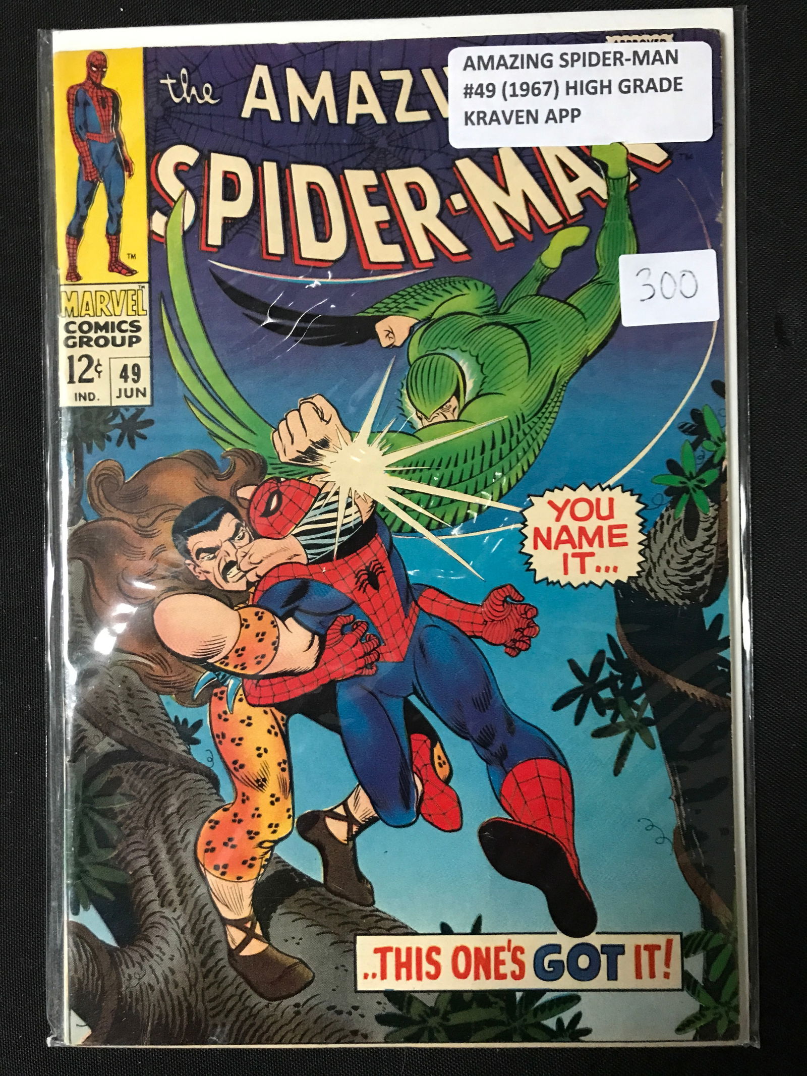 AMAZING SPIDERMAN #49 (1967) KRAVEN APP - MARVEL COMICS (1 of 1)