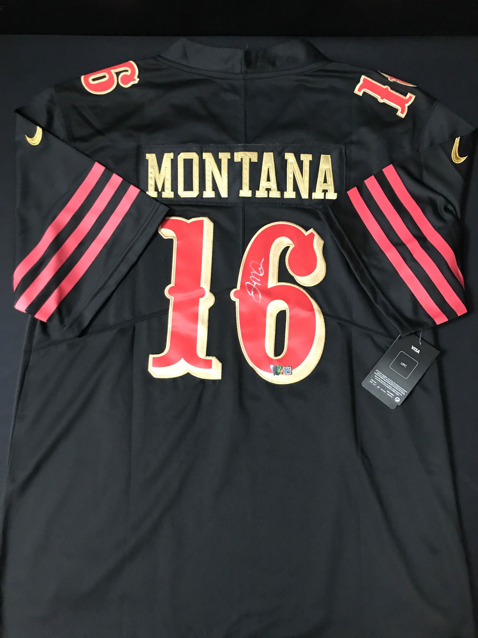 JOE MONTANA SIGNED CUSTOM FOOTBALL JERSEY - ACE COA (1 of 3)