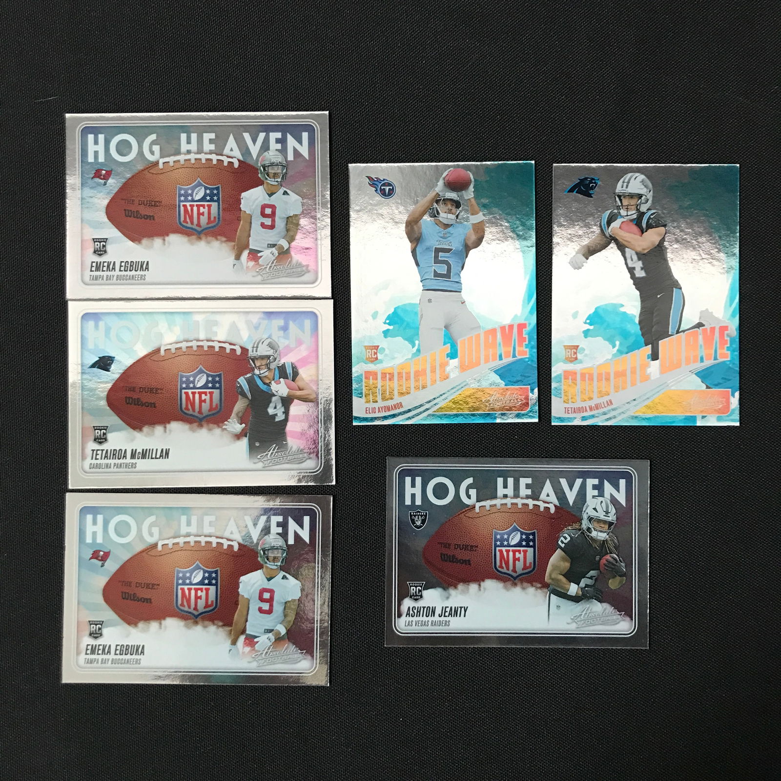 LOT OF 6 NFL ROOKIE TRADING CARDS (1 of 1)