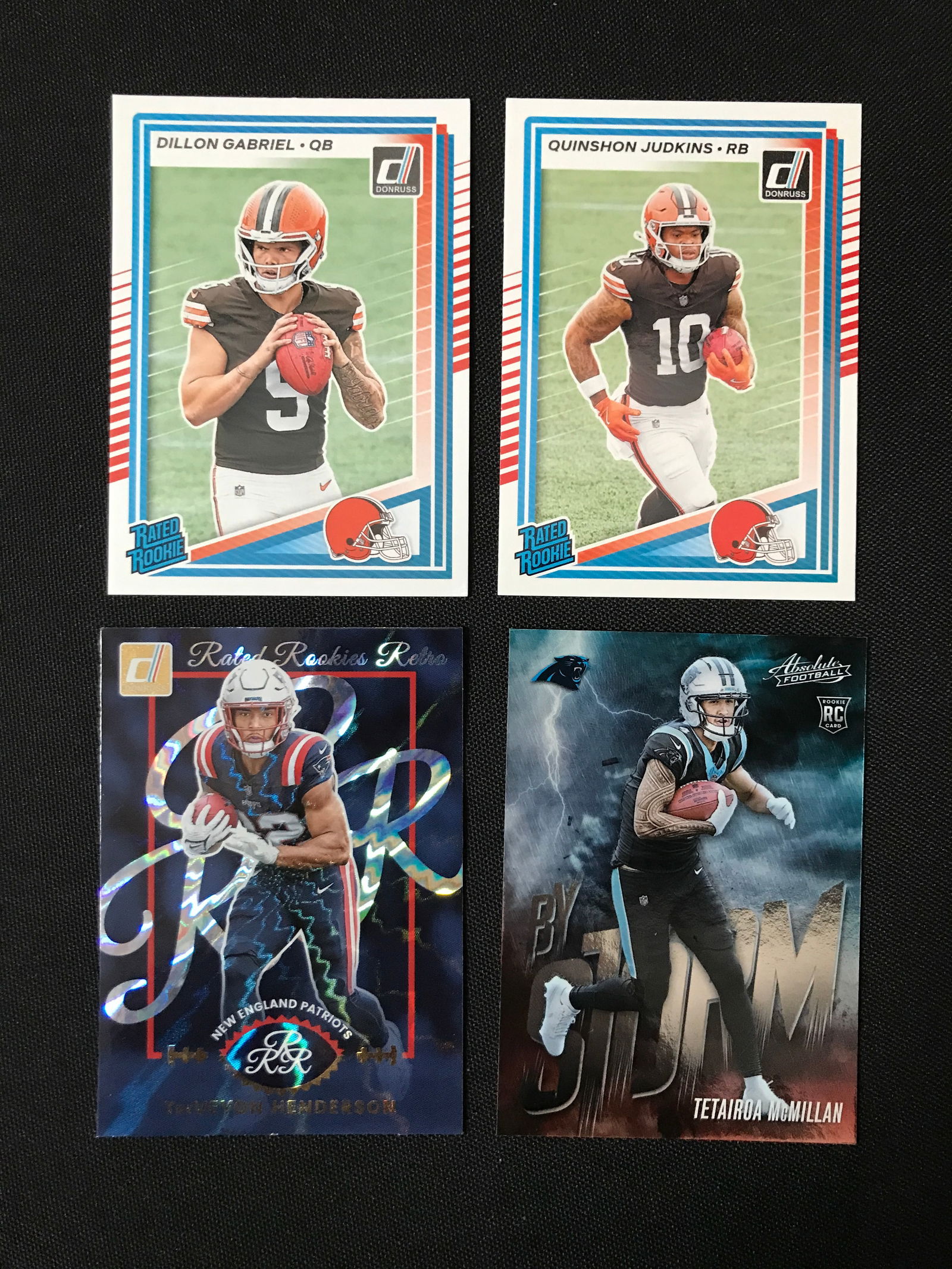 LOT OF 4 NFL ROOKIE TRADING CARDS (1 of 1)