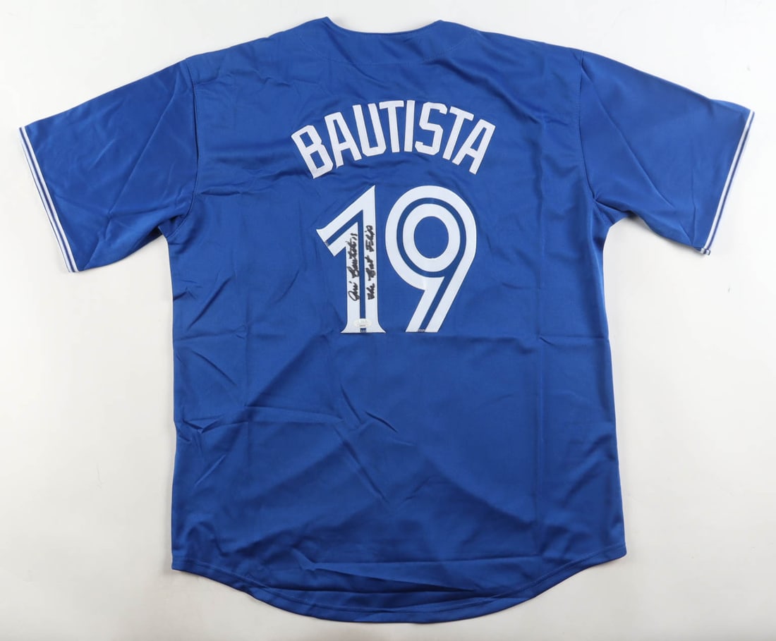 JOSE BAUTISTA SIGNED TORONTO BLUE JAYS JERSEY - JSA COA (1 of 3)