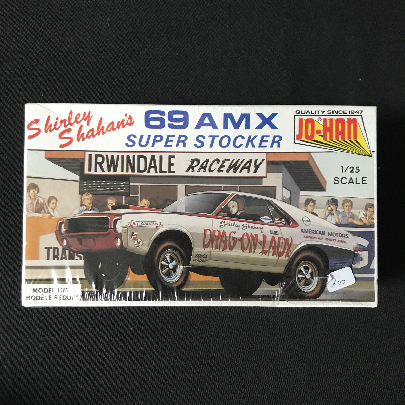 SEALED JO-HAN SHIRLEY SHAHAN'S 69 AMX SUPER STOCKER 1/25 SCALE MODEL KIT IN ORIGINAL PACKAGING (1 of 1)