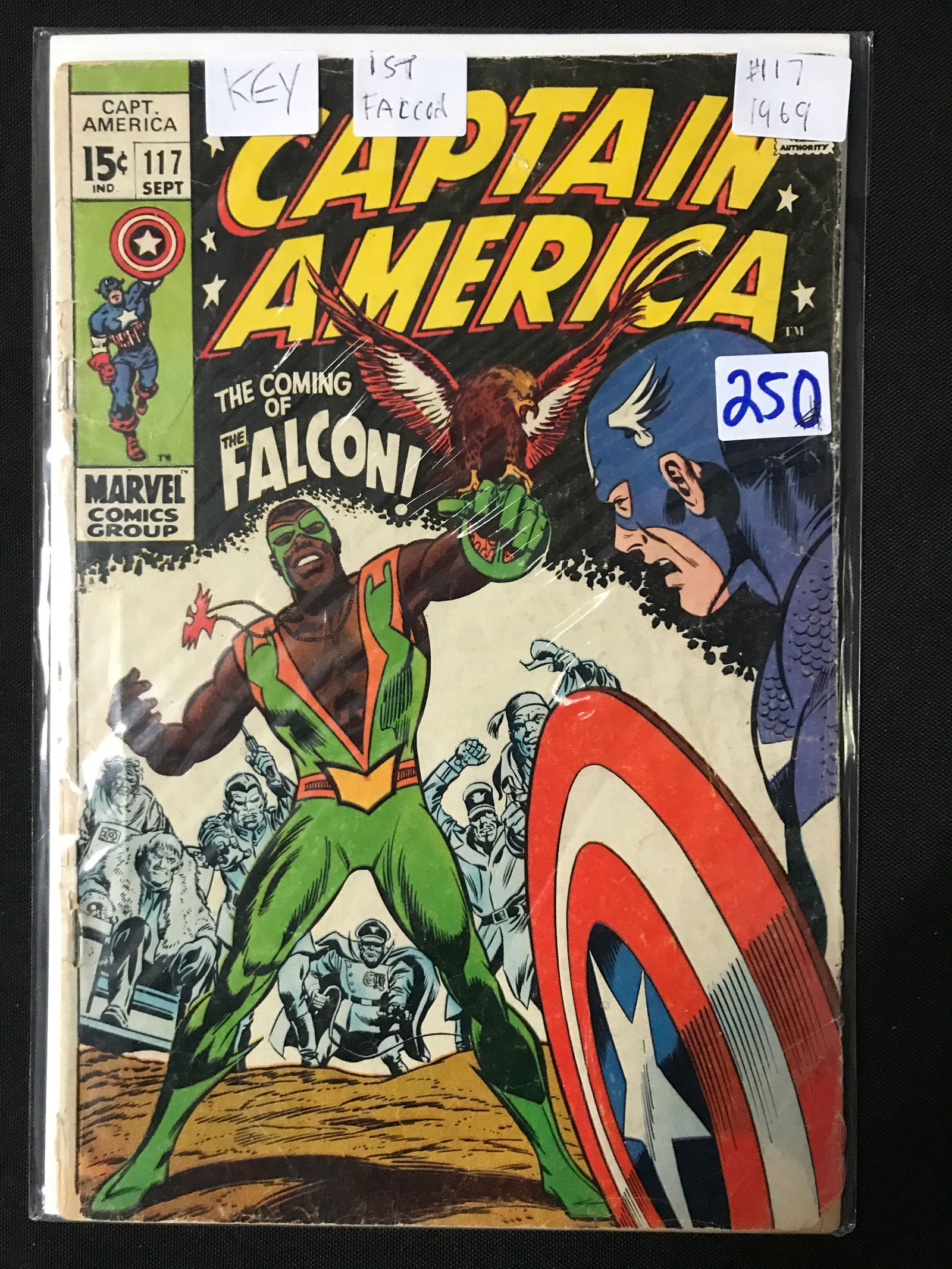 Captain America #117 (1969) 1ST FALCON - MARVEL COMICS (1 of 1)