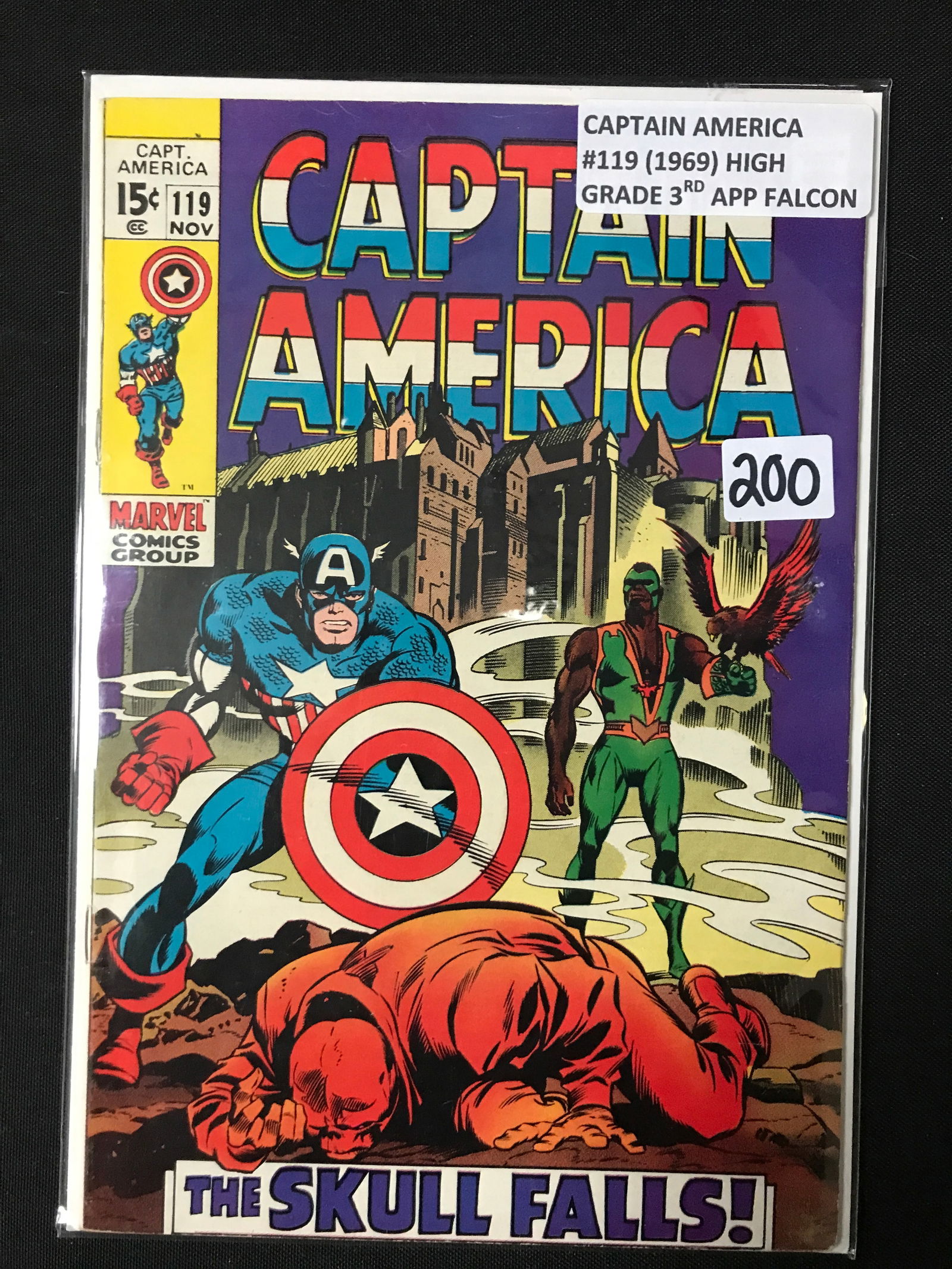 Captain America #119 (1969) HIGH GRADE 3RD APP FALCON - MARVEL COMICS (1 of 1)