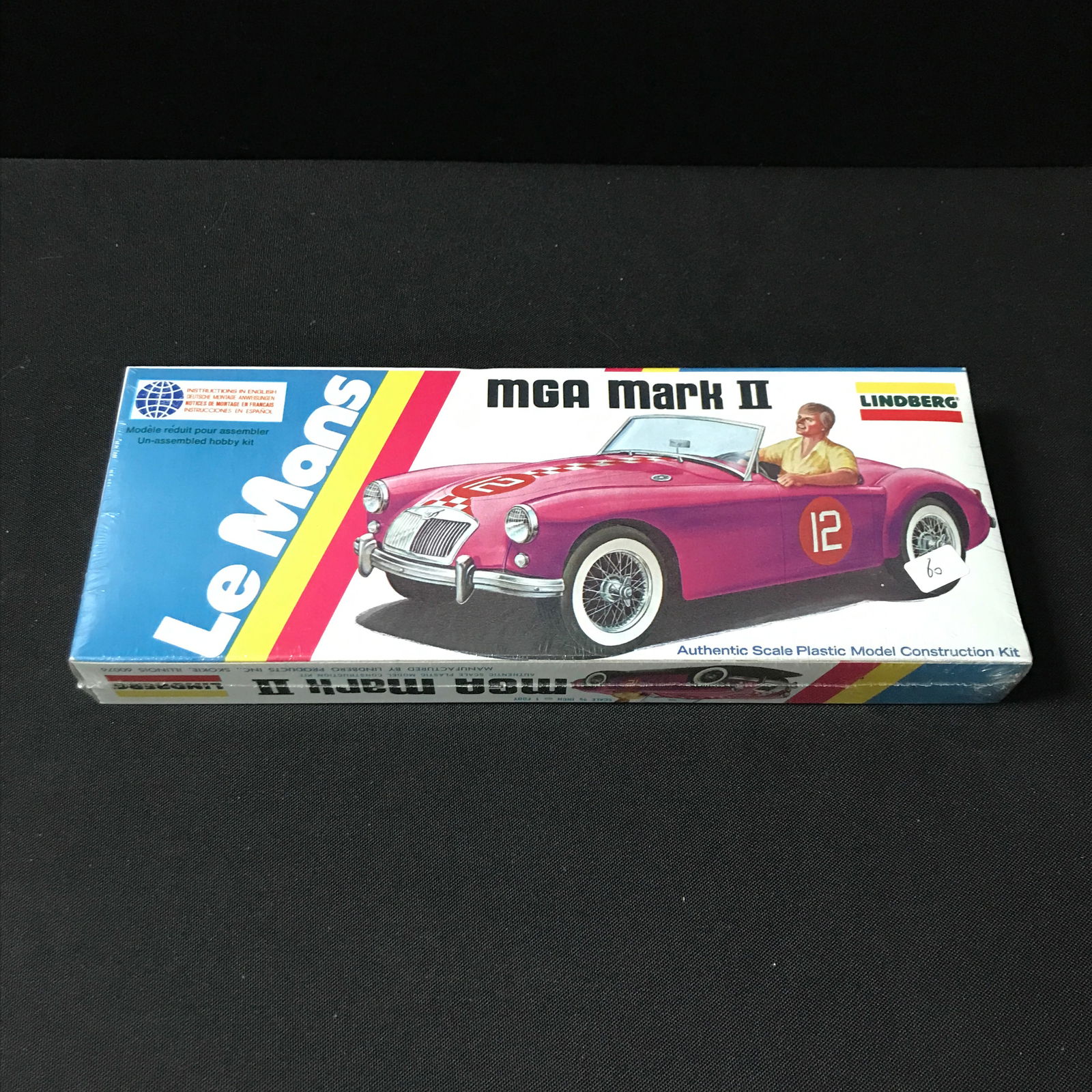 UNBUILT LINDBERG LE MANS MGA MARK II MODEL KIT IN ORIGINAL PACKAGING (1 of 1)