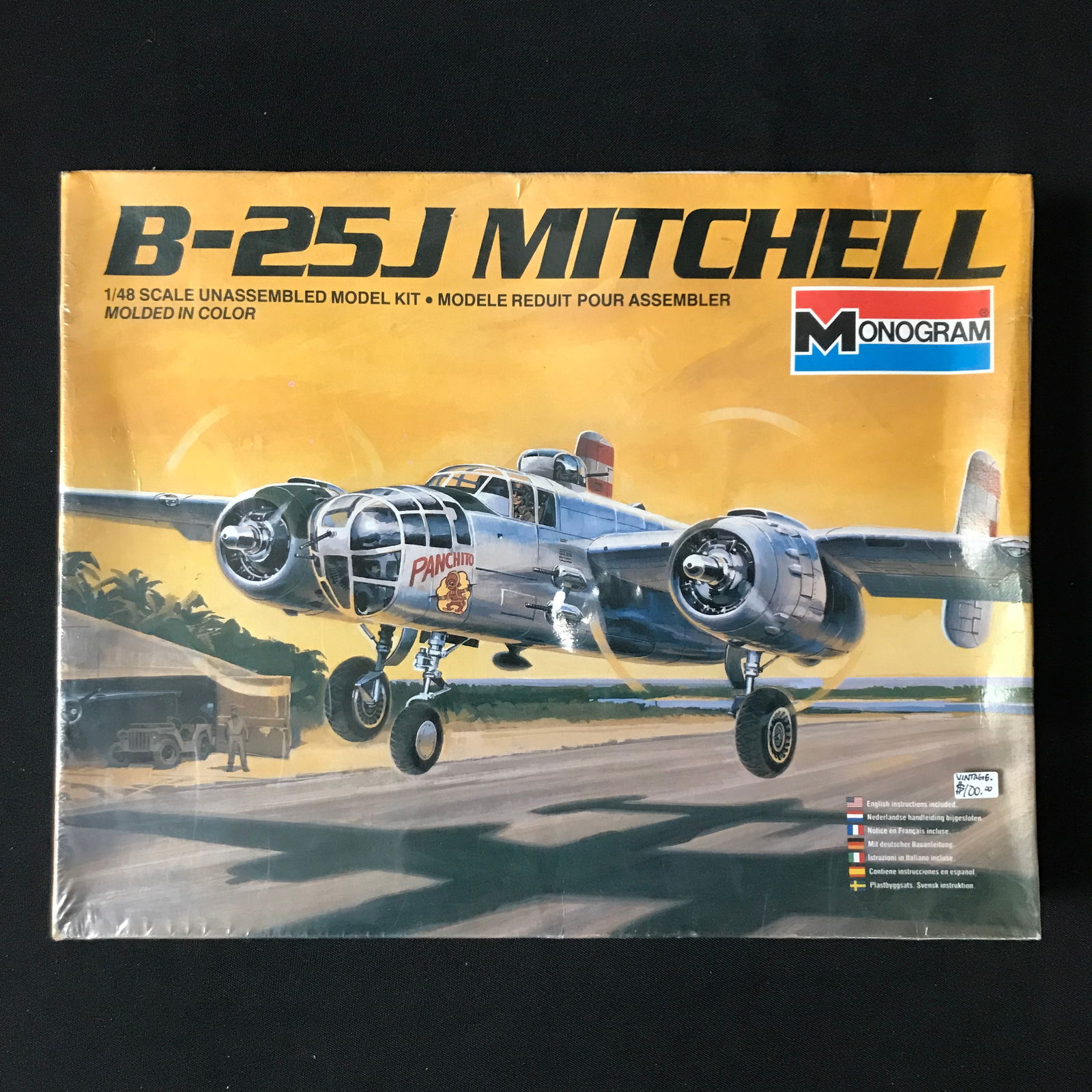 UNBUILT MONOGRAM B25J MITCHELL MODEL KIT IN ORIGINAL PACKAGING (1 of 1)