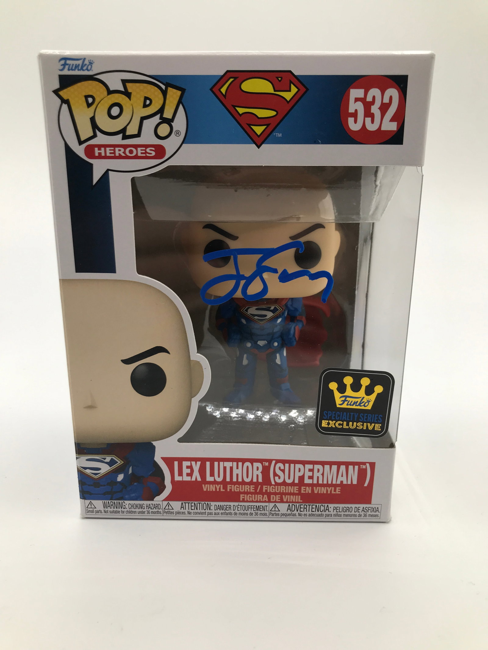 JESSE EISENBERG SIGNED LEX LUTHOR FUNKO POP - KB COA: Prices are in Canadian dollars