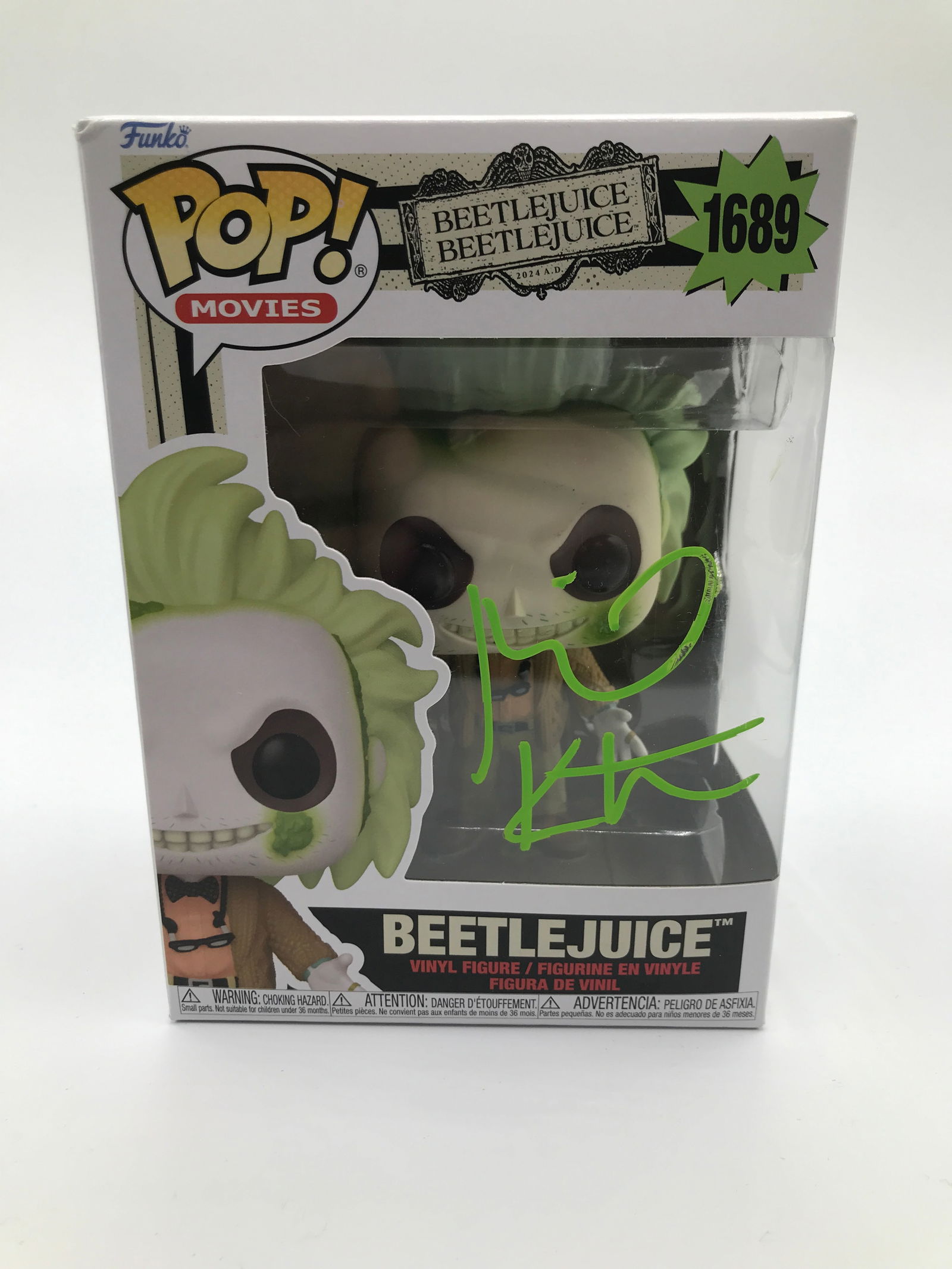 MICHAEL KEATON SIGNED BEETLEJUICE FUNKO POP - KB COA (1 of 2)