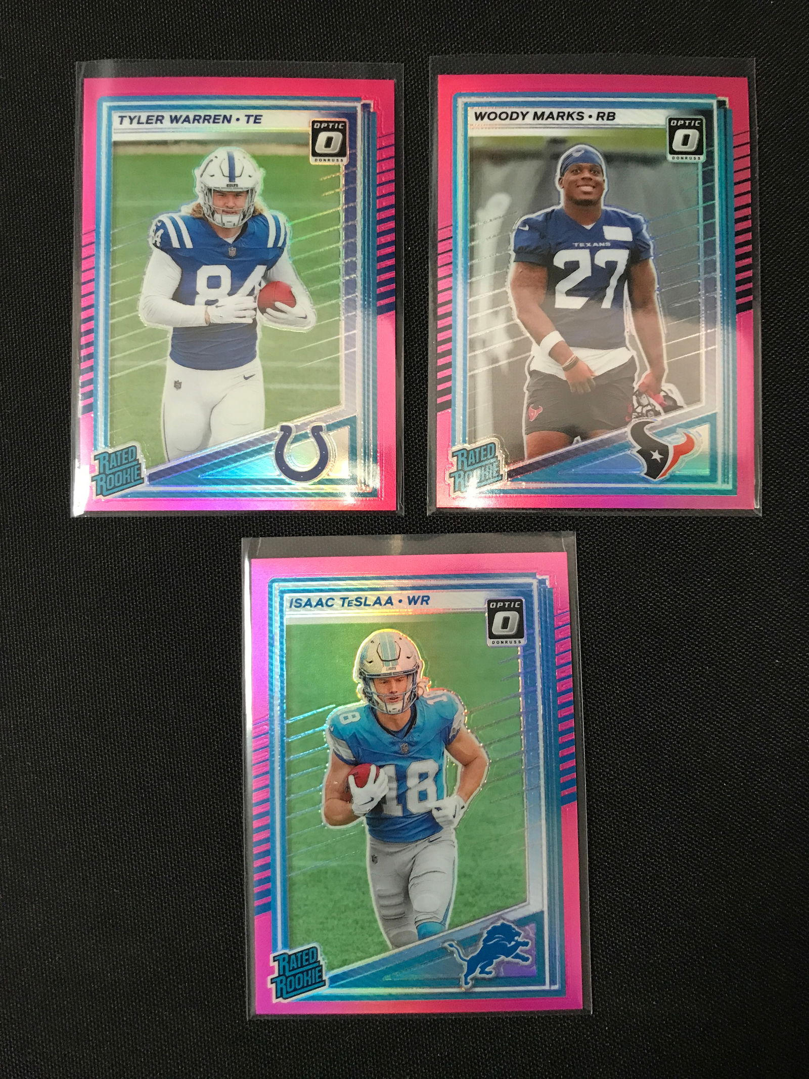 LOT OF 3 RATED ROOKIES NFL TRADING CARDS (1 of 1)