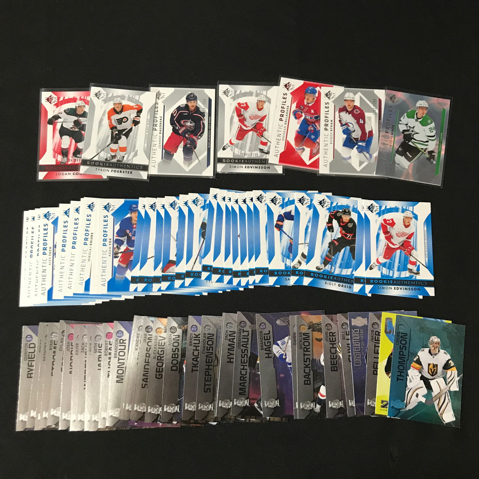 LOT OF LOOSE NFL HOCKEY TRADING CARDS (1 of 1)