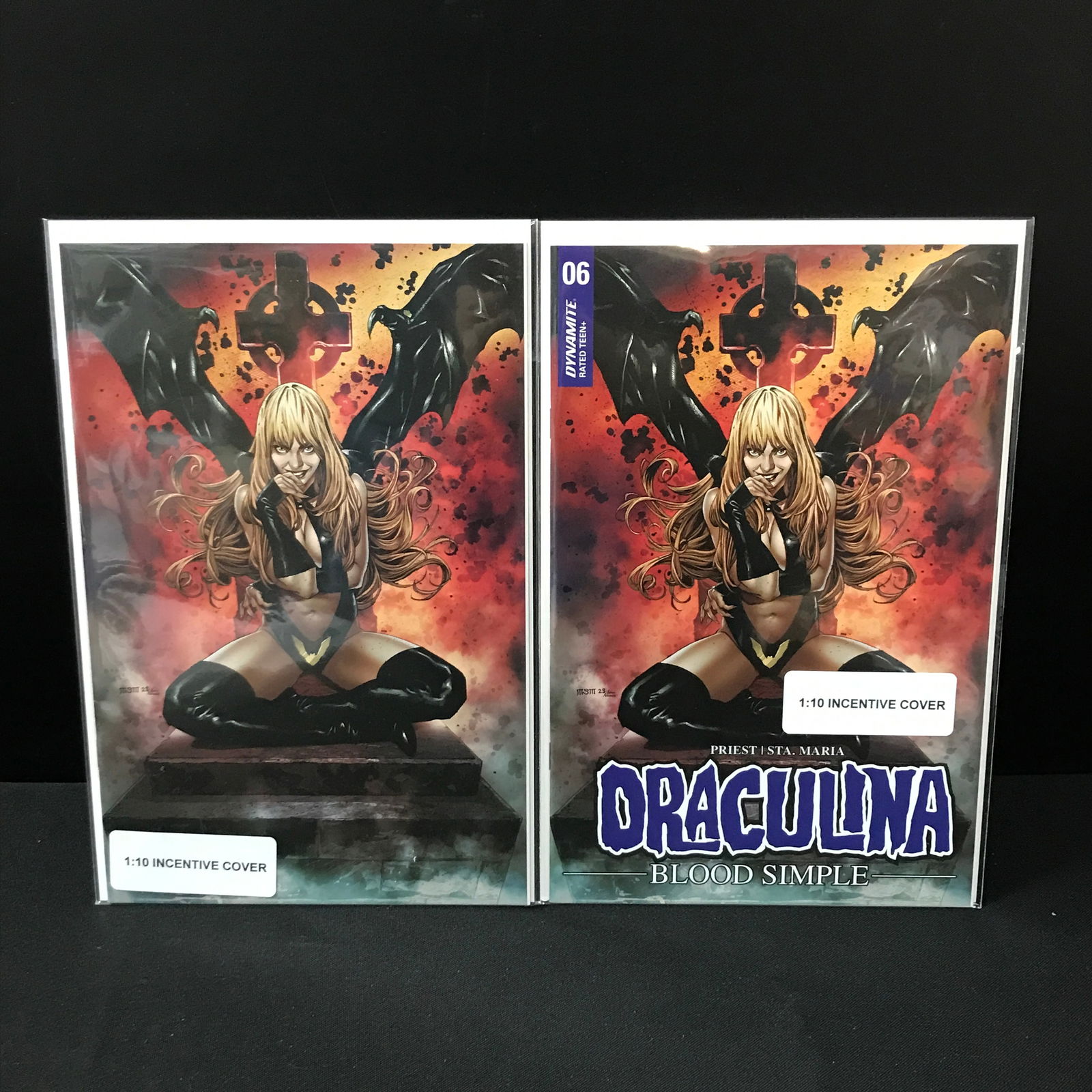 LOT OF 2 DRACULINA #6 1:10 VARIANT COVERS - DYNAMITE COMICS (1 of 1)