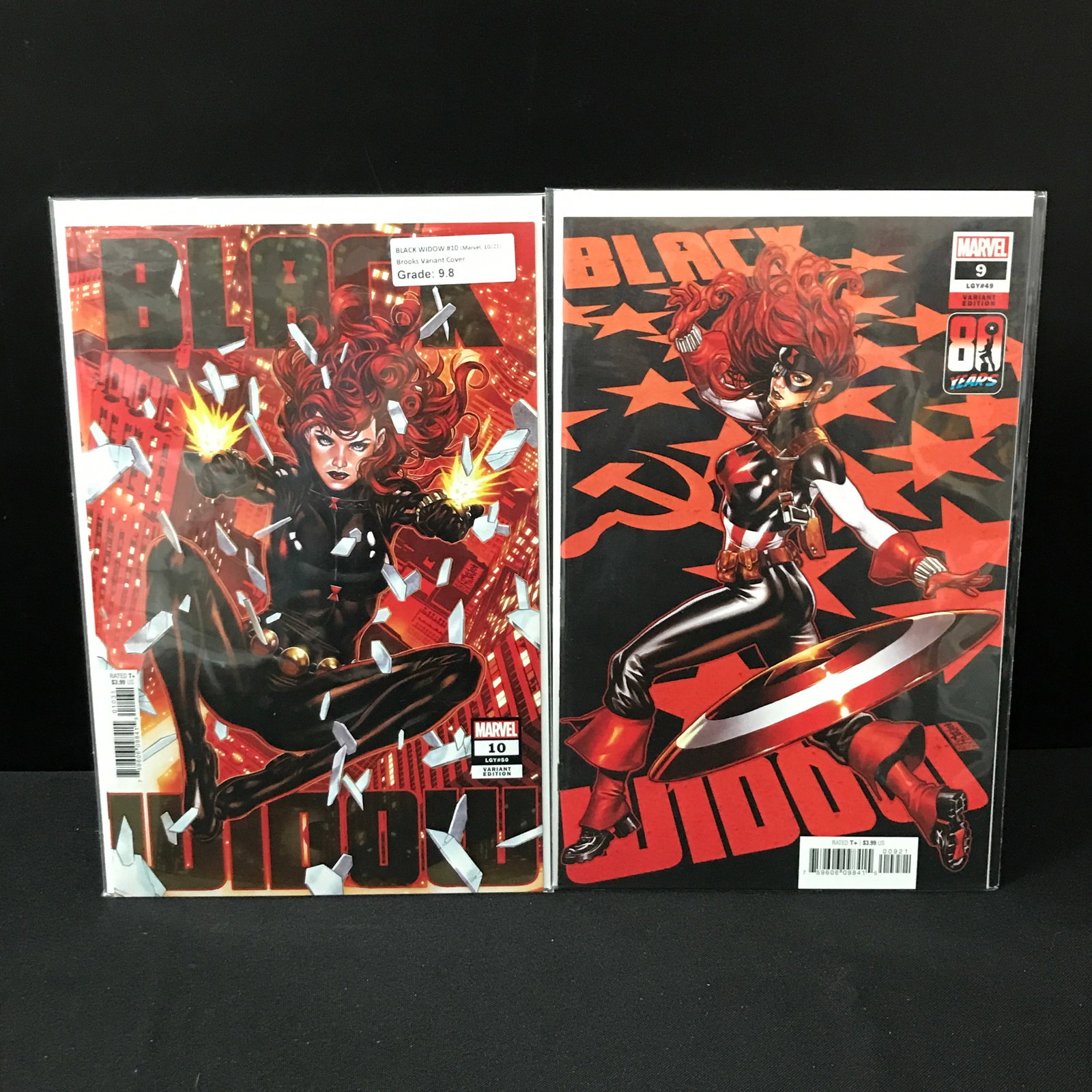 LOT OF 2 BLACK WIDOW COMICS #9-10 - MARVEL COMICS: Prices are in Canadian dollars