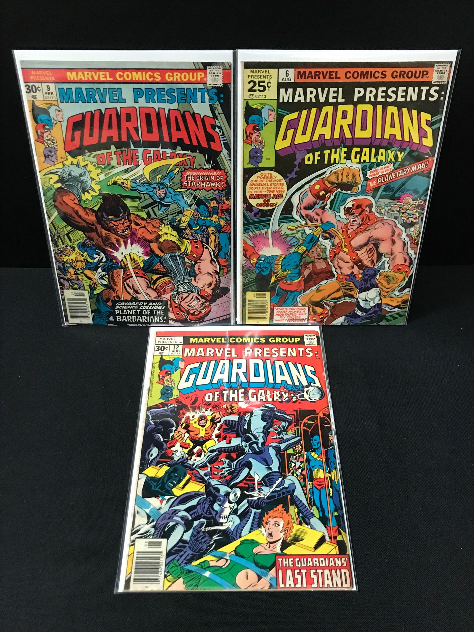 LOT OF 3 MARVEL PRESENTS GUARDIANS OF THE GALAXY COMICS - MARVEL COMICS (1 of 1)