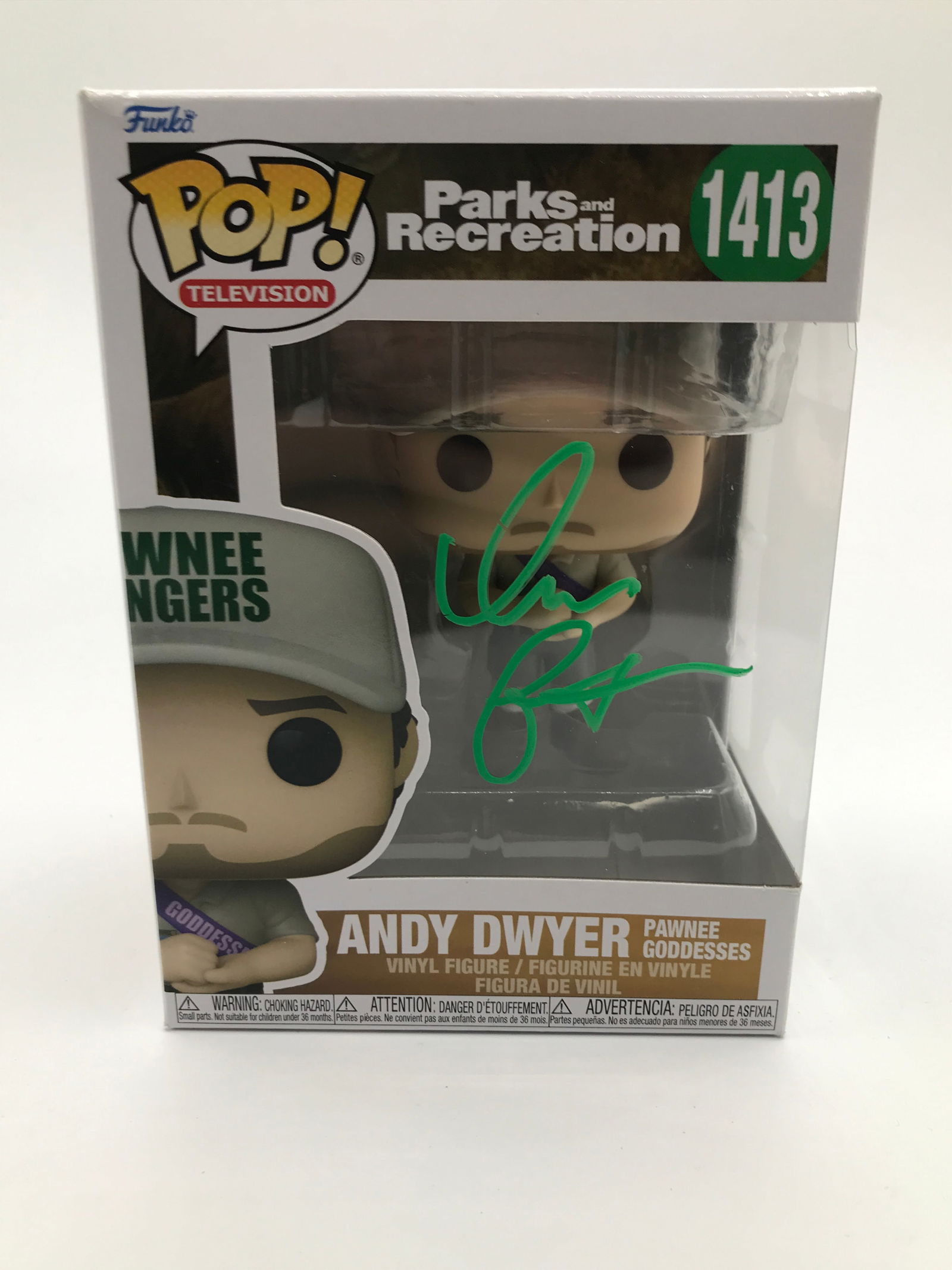 CHRIS PRATT SIGNED PARKS AND RECREATION FUNKO POP - KB COA (1 of 2)