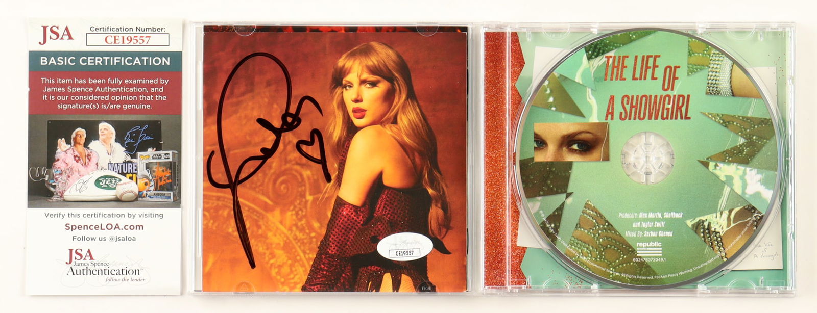 Taylor Swift SIGNED CD SLEEVE - JSA COA: Prices are in Canadian dollars
