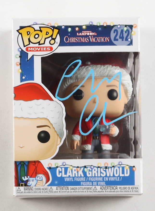 CHEVY CHASE SIGNED CLARK GRISWOLD FUNKO POP - BECKETT COA (1 of 2)