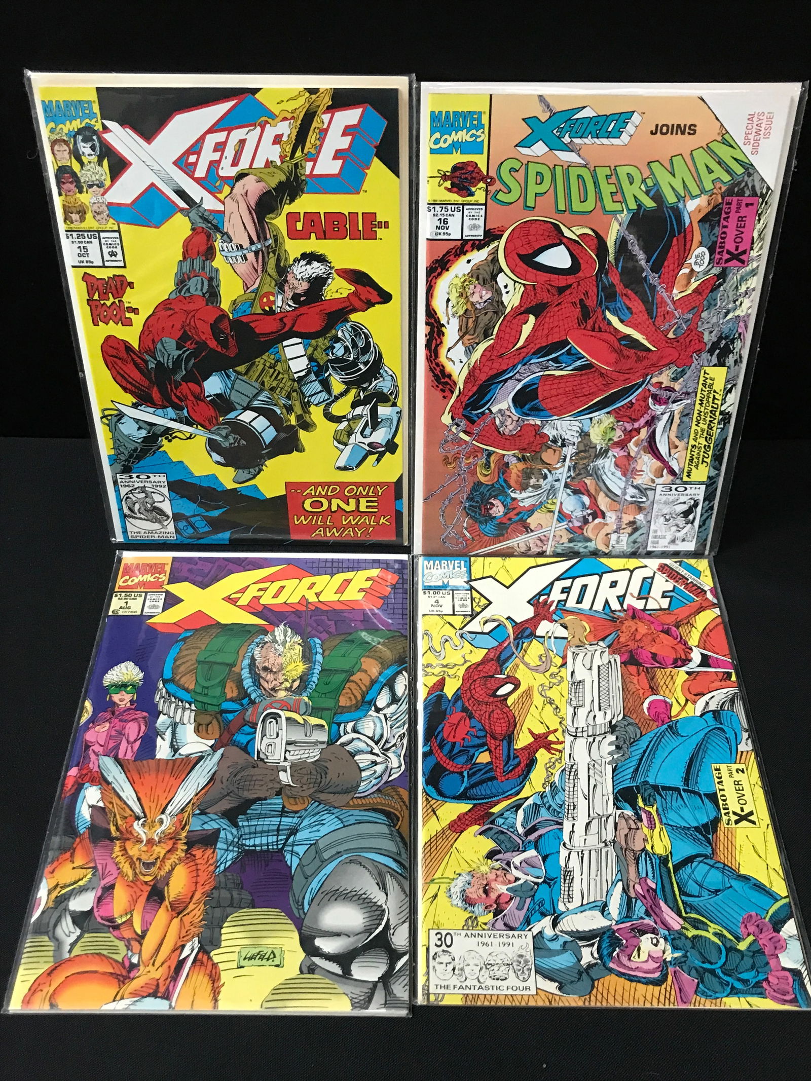 LOT OF 4 X-FORCE COMICS INCLUDING #1 - MARVEL COMICS (1 of 1)
