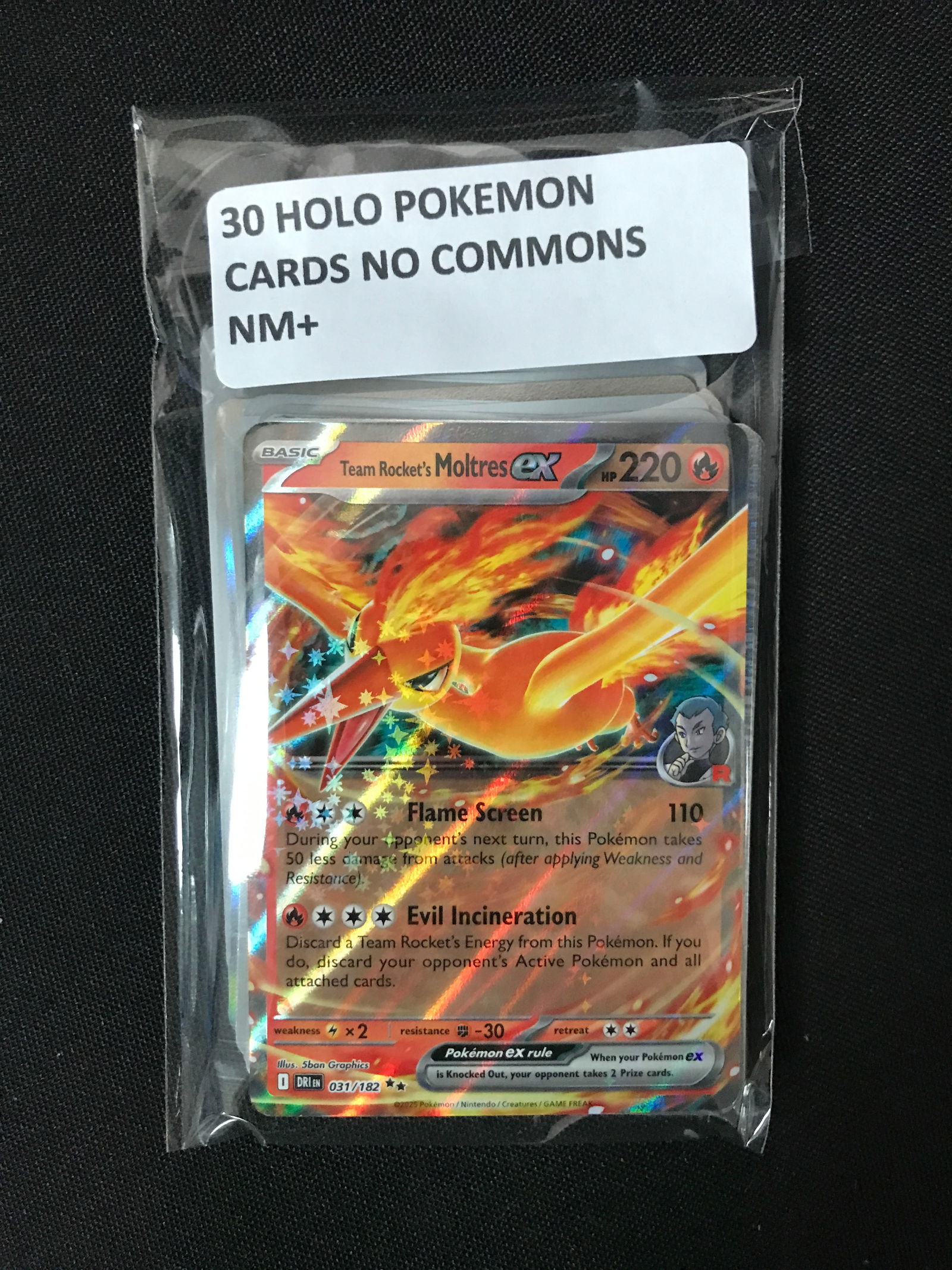 30 HOLO POKEMON CARDS NM+ NO COMMON (1 of 1)