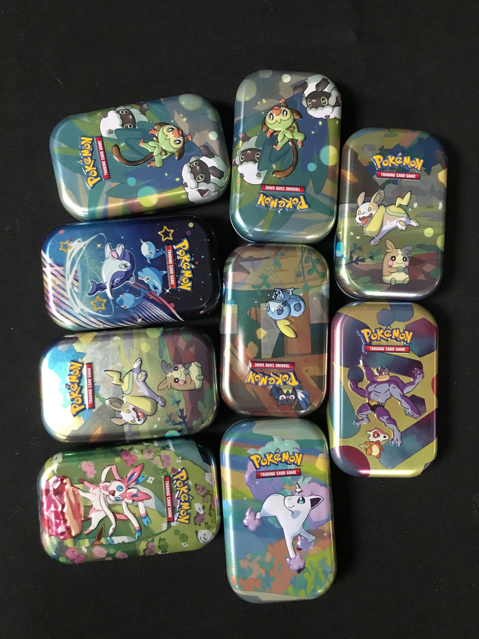 LOT OF 9 POKEMON TINS - BULK (1 of 1)