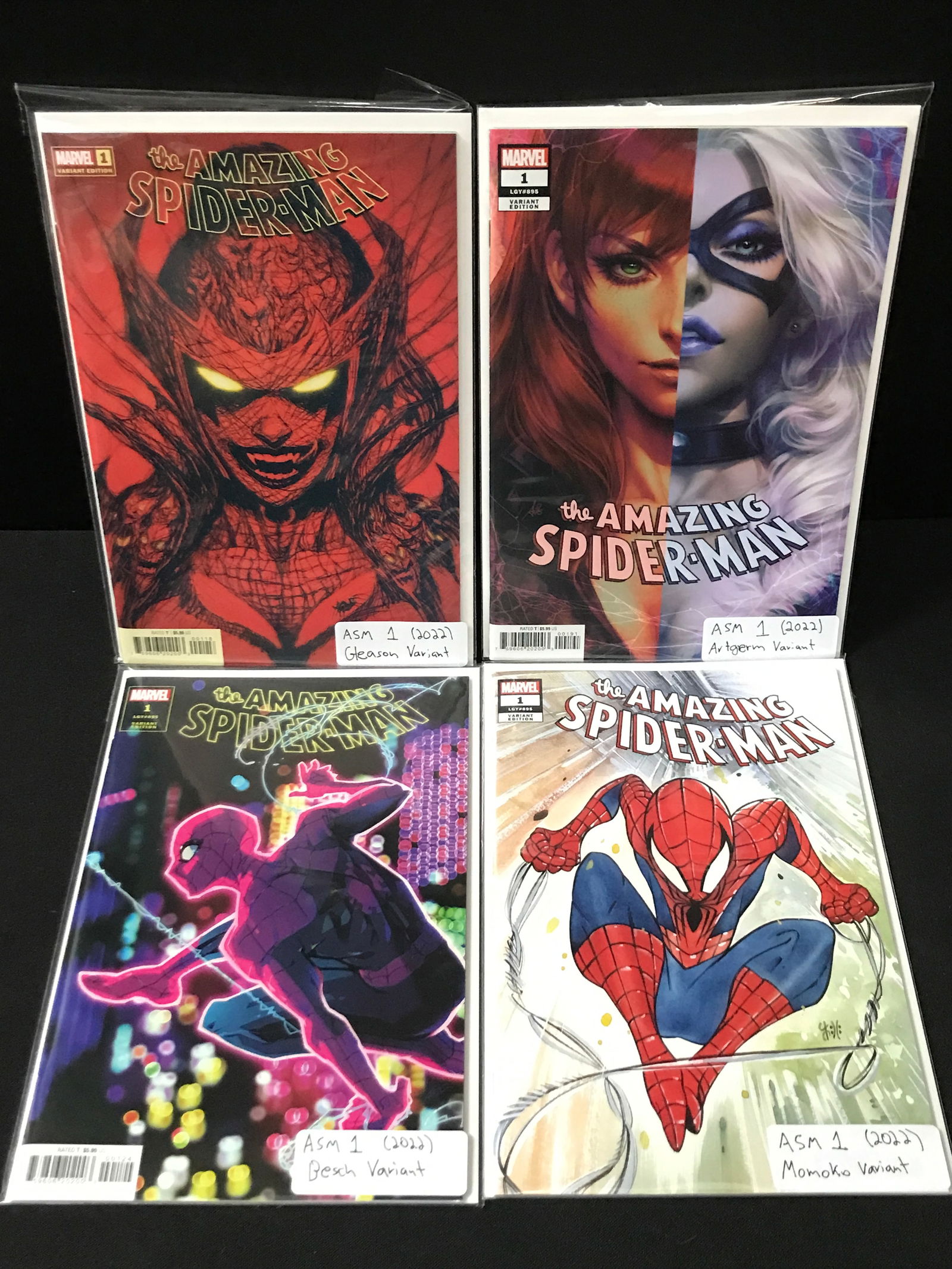 LOT OF 4 X #1 AMAZING SPIDERMAN VARIANTS - MARVEL COMICS (1 of 1)