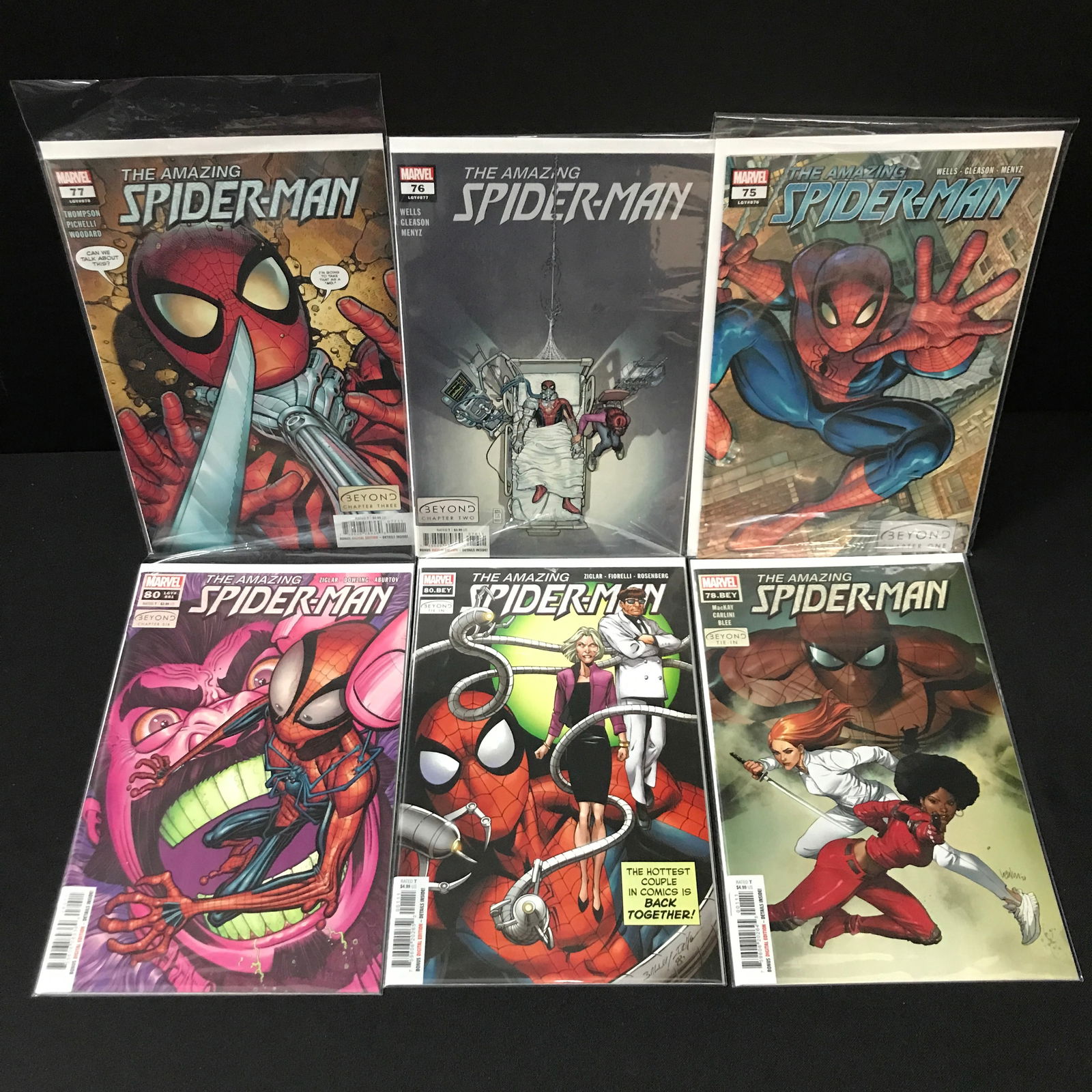 LOT OF 6 THE AMAZING SPIDERMAN COMICS - MARVEL COMICS (1 of 1)