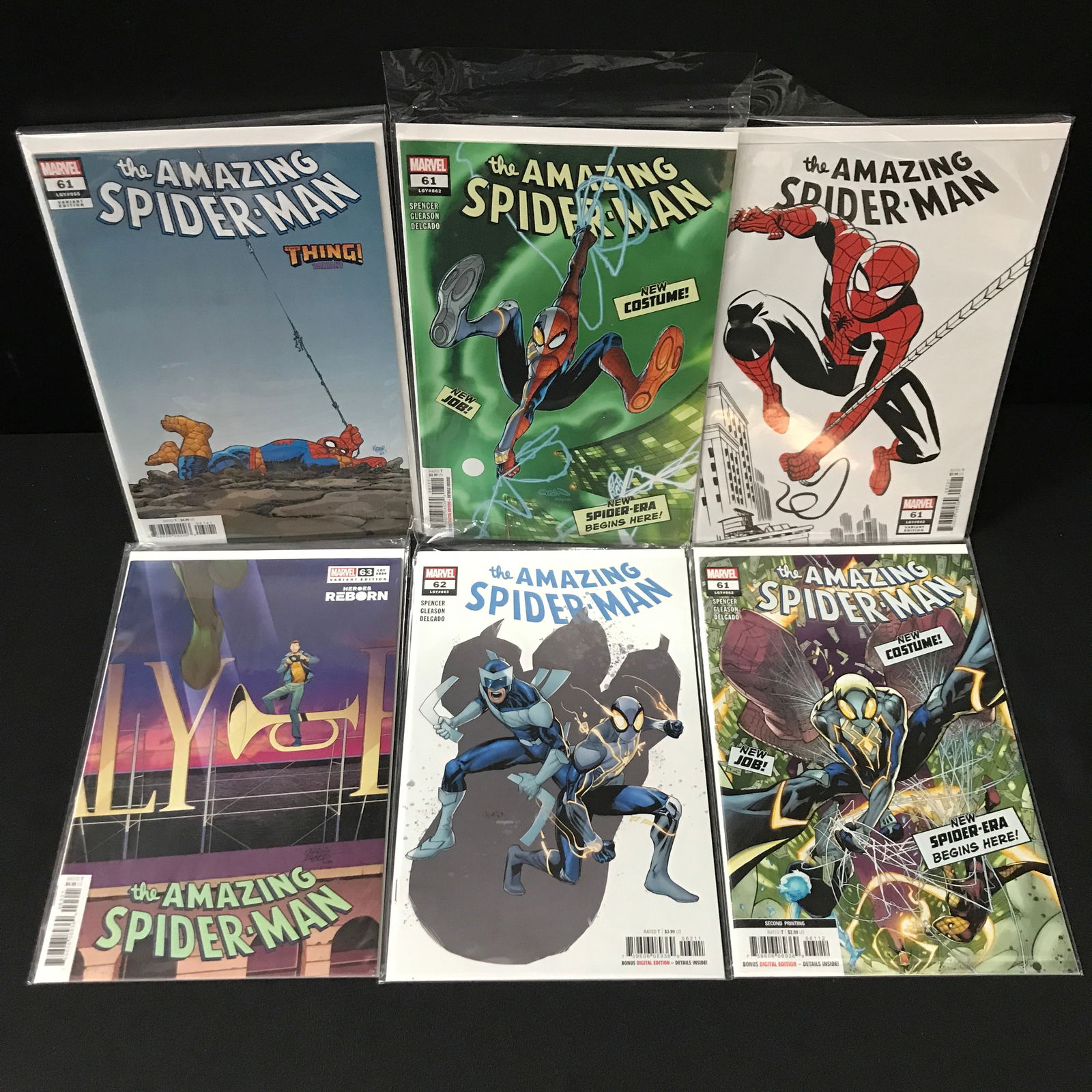 LOT OF 6 THE AMAZING SPIDERMAN COMICS - MARVEL COMICS (1 of 1)