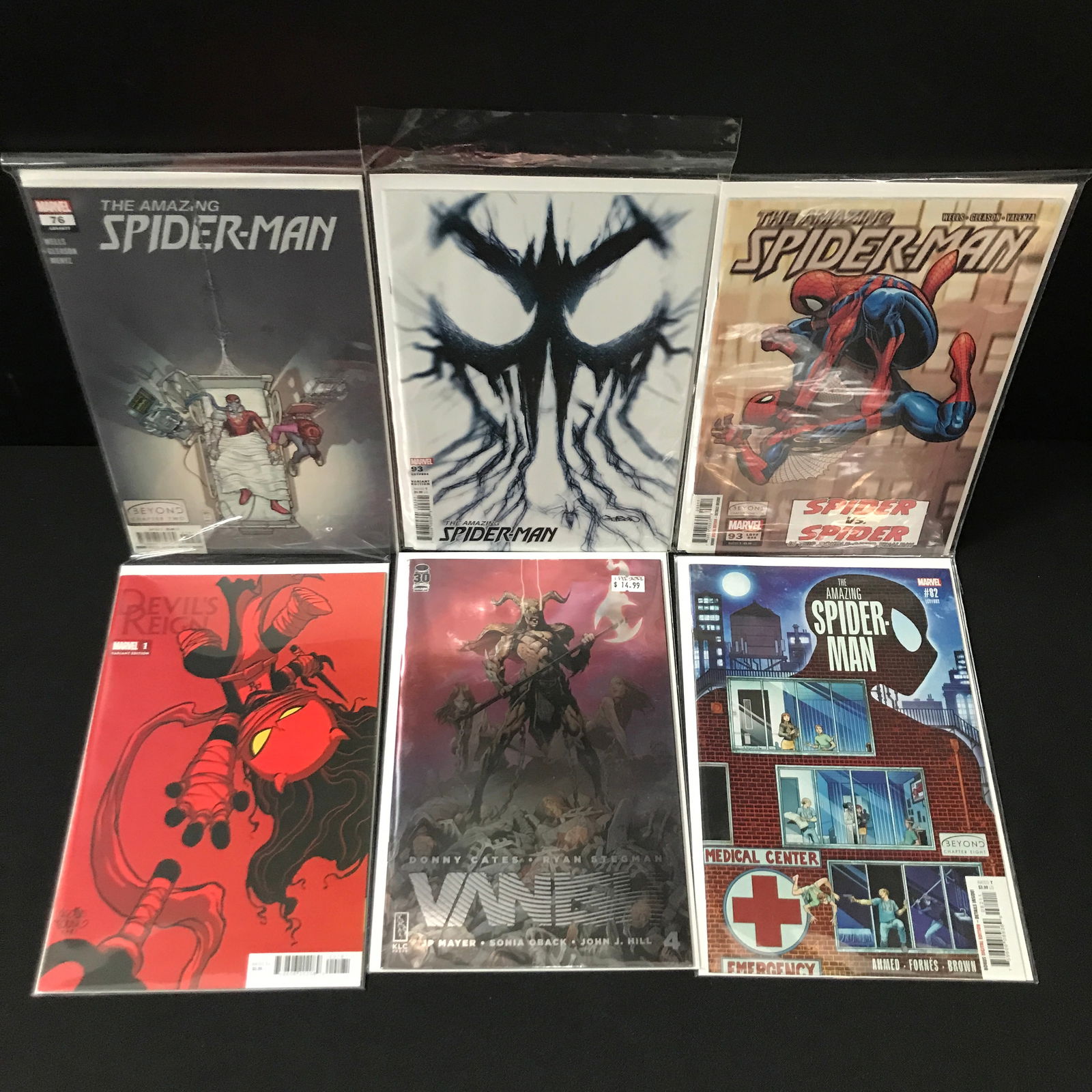 LOT OF 6 COMICS - VARIOUS TITLES AND PUBLISHERS INCLUDING THE AMAZING SPIDERMAN (1 of 1)
