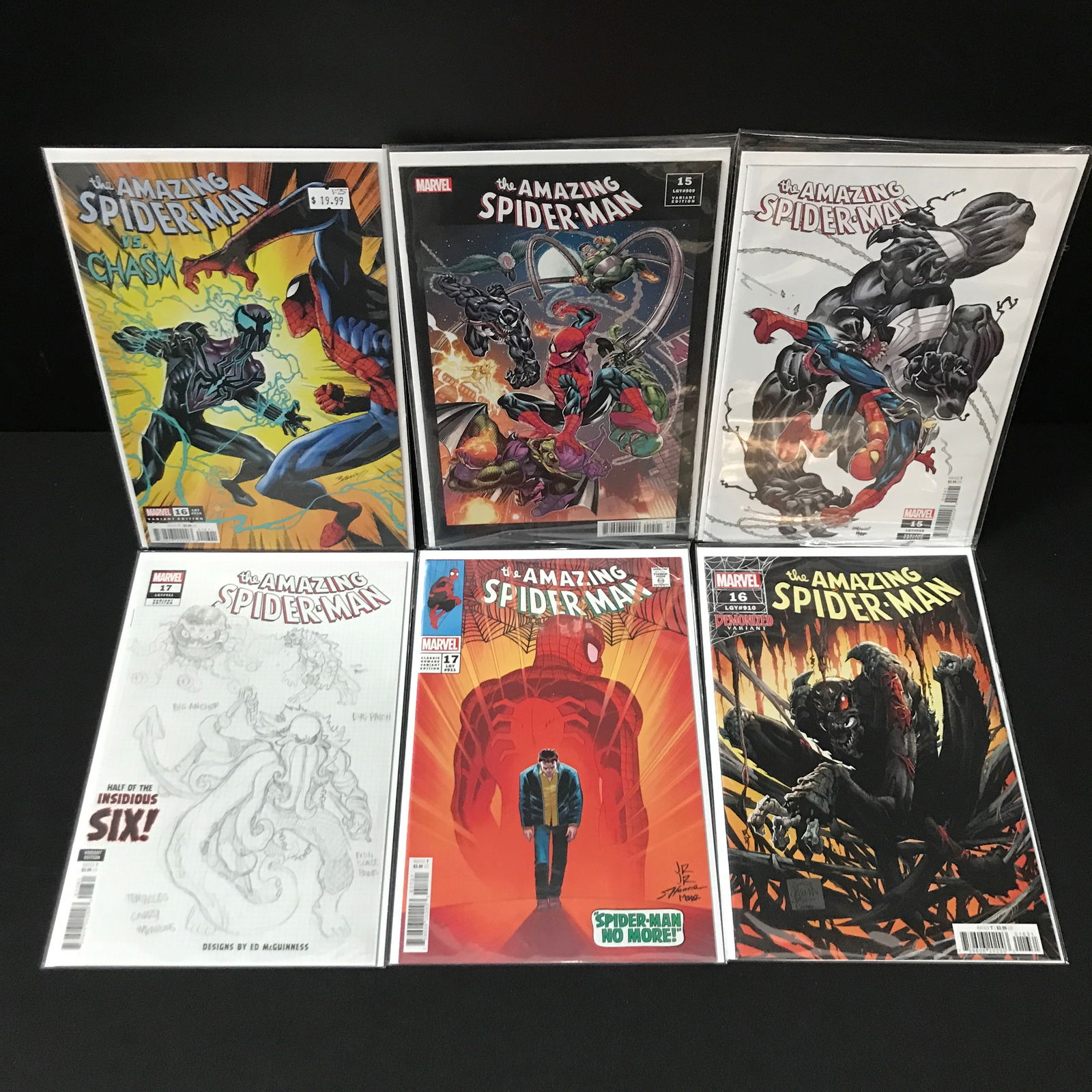 LOT OF 6 THE AMAZING SPIDERMAN COMICS - MARVEL COMICS (1 of 1)