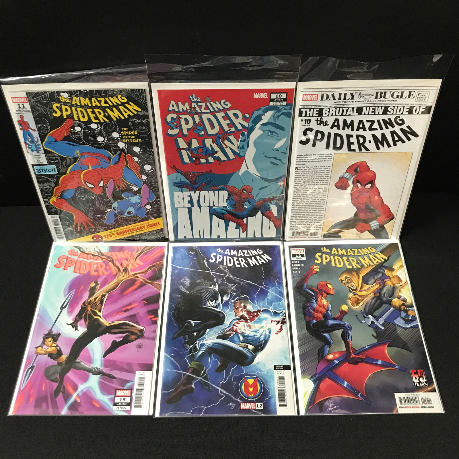 LOT OF 6 THE AMAZING SPIDERMAN COMICS - MARVEL COMICS (1 of 1)