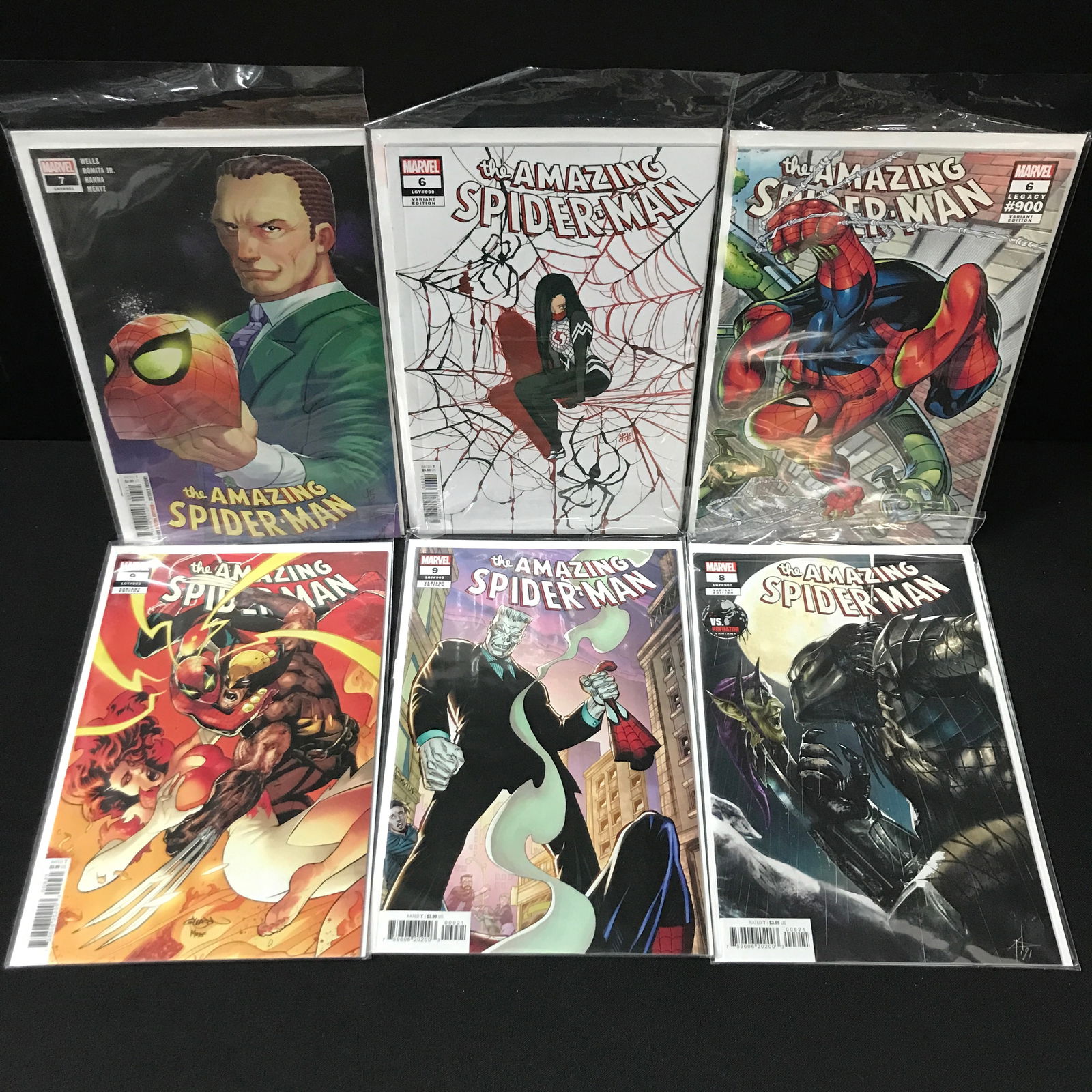 LOT OF 6 THE AMAZING SPIDERMAN COMICS - MARVEL COMICS (1 of 1)