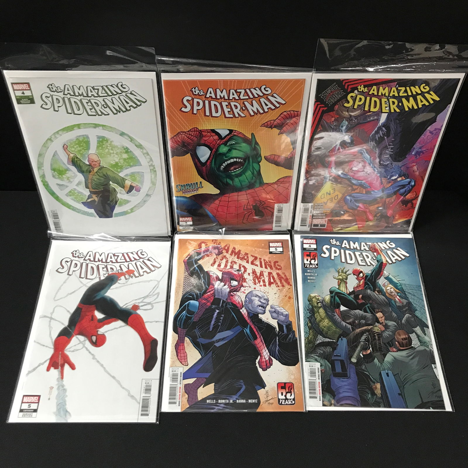 LOT OF 6 THE AMAZING SPIDERMAN COMICS - MARVEL COMICS (1 of 1)