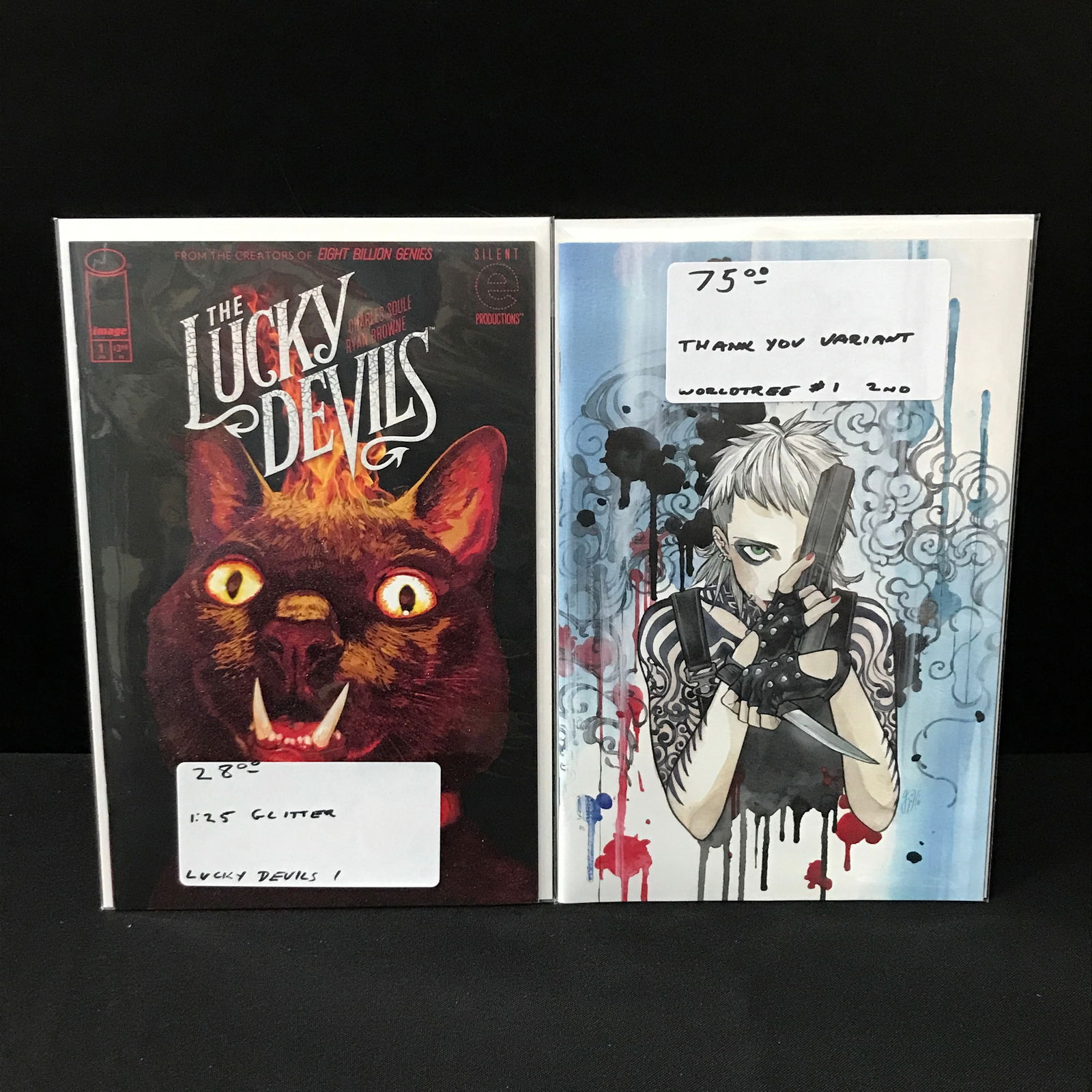 LOT OF 2 X #1 VARIANT COMICS - VARIOUS TITLES AND PUBLISHERS (1 of 1)