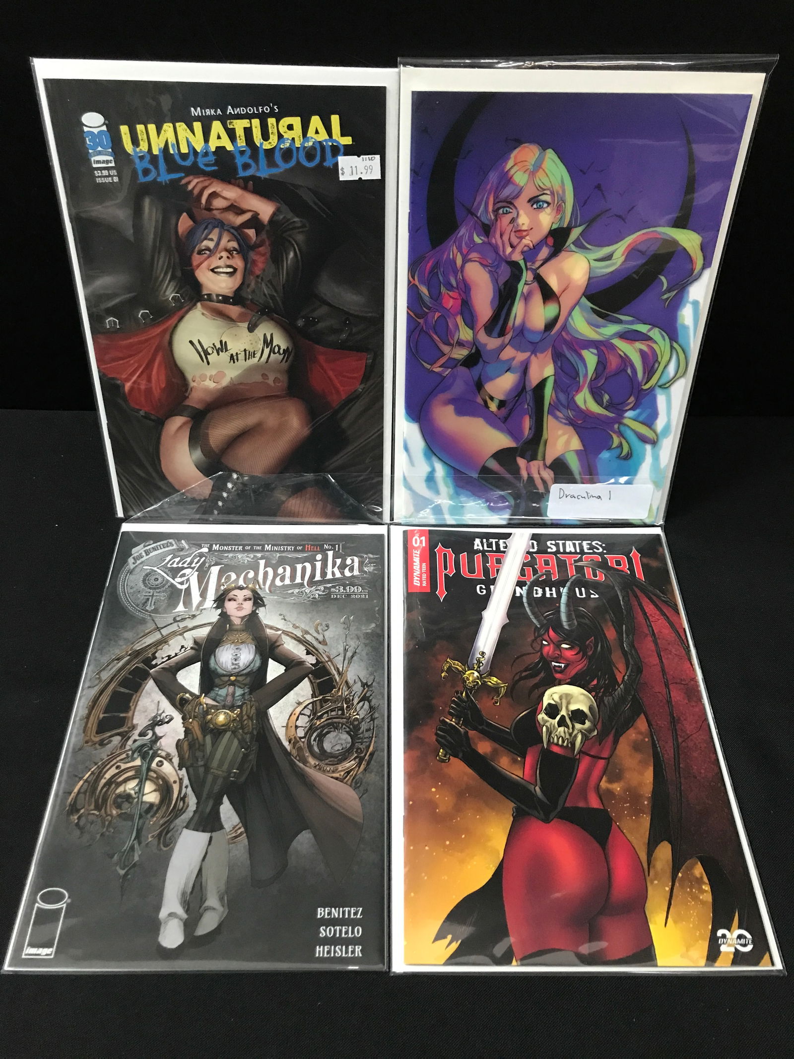 LOT OF 4 COMICS - VARIOUS TITLES AND PUBLISHERS (1 of 1)