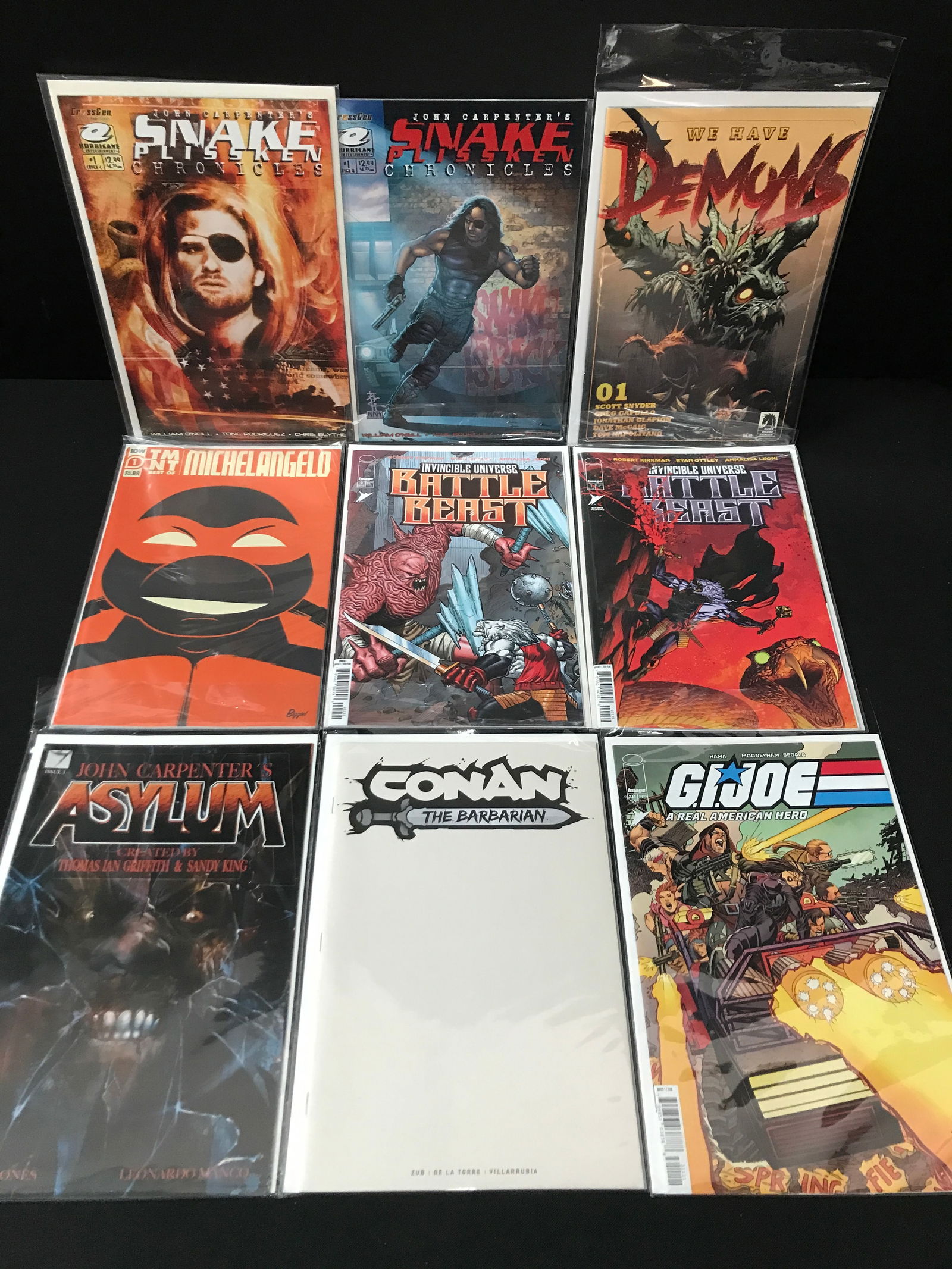 LOT OF 9 COMICS - VARIOUS TITLES AND PUBLISHERS INCLUDING SNAKE PLISSKEN CHRONICLES #1 (1 of 1)