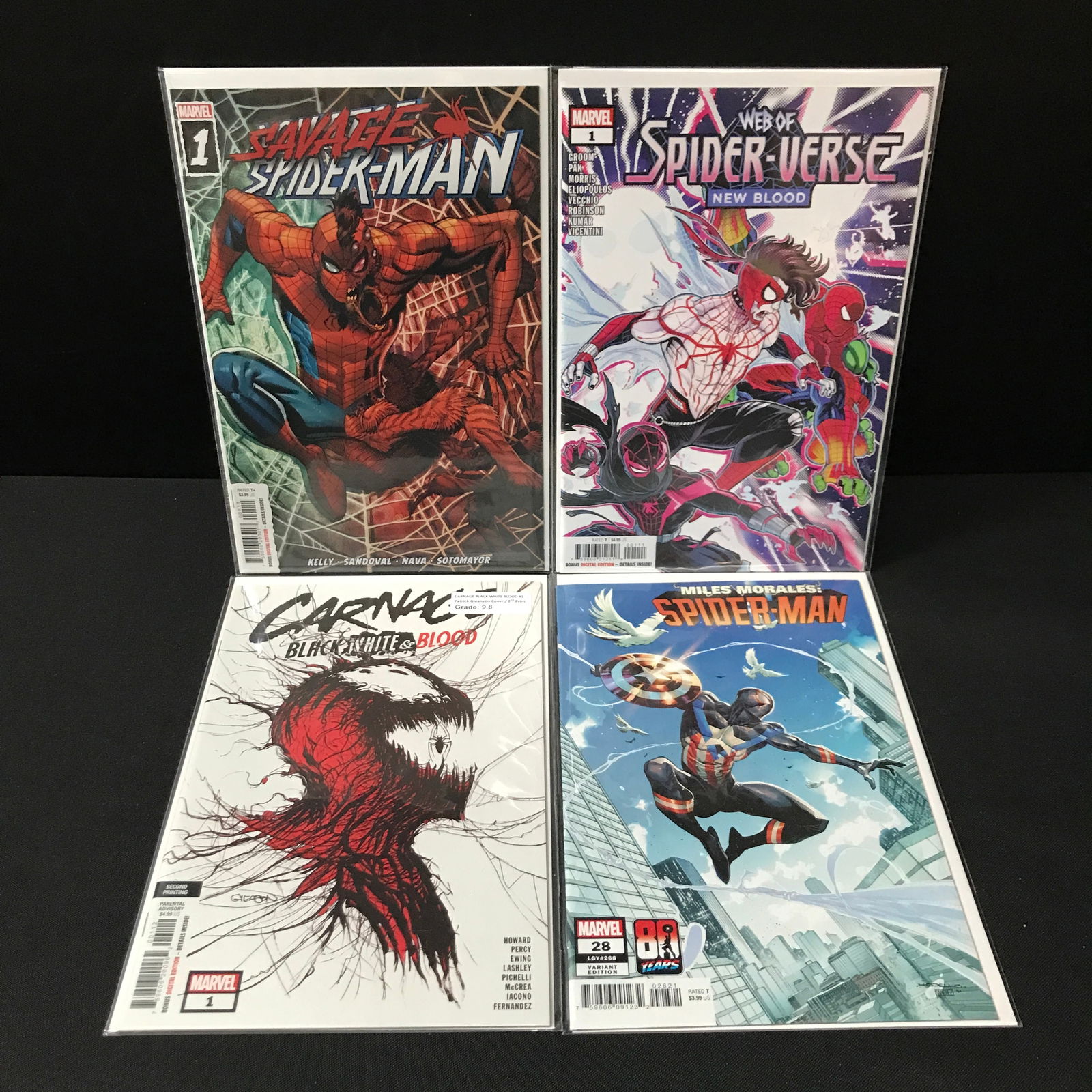 LOT OF 4 COMICS FEATURING SPIDERMAN - MARVEL COMICS (1 of 1)