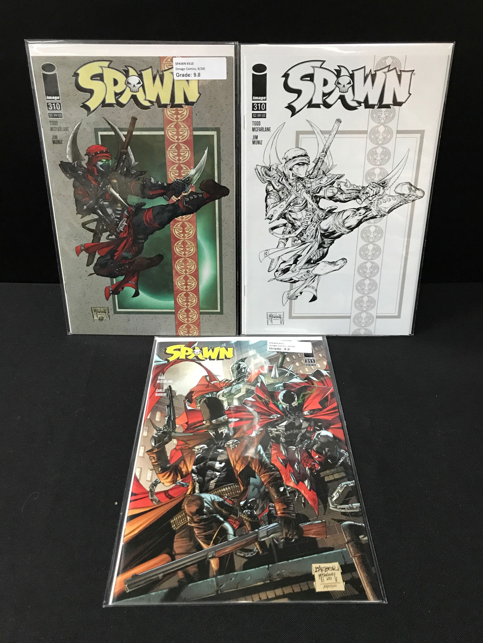 LOT OF 3 HIGH GRADE SPAWN COMICS - IMAGE (1 of 1)