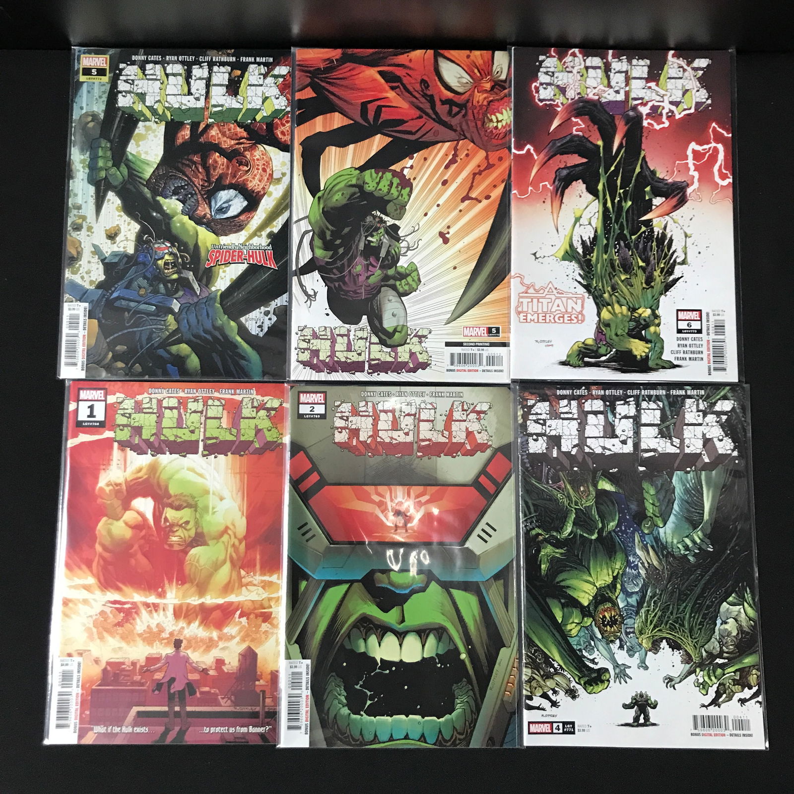 LOT OF 6 HULK COMICS - MARVEL COMICS (1 of 1)
